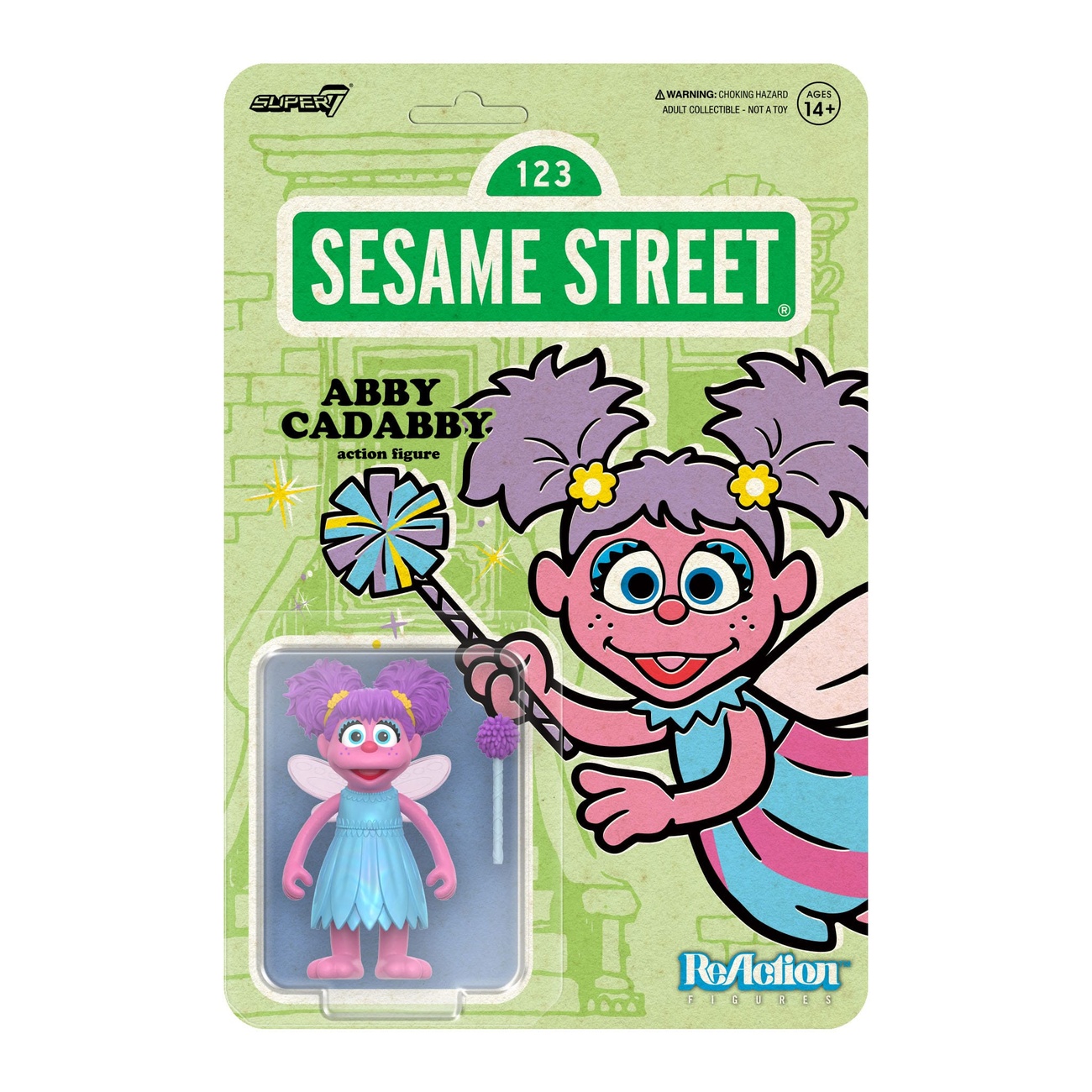 Sesame Street figurine articulée ReAction Wave 05 Abby Cadabby 10 cm