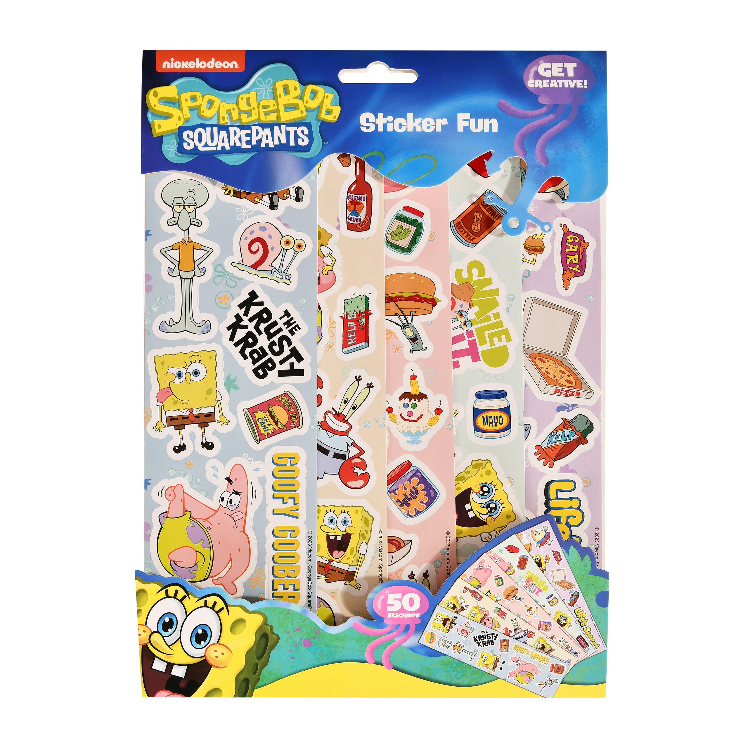 Set Coperta In Pile Spongebob 127x177 Cm Con Adesivi E Tatuaggi – Plaid Morbido Per Bambini E Fan