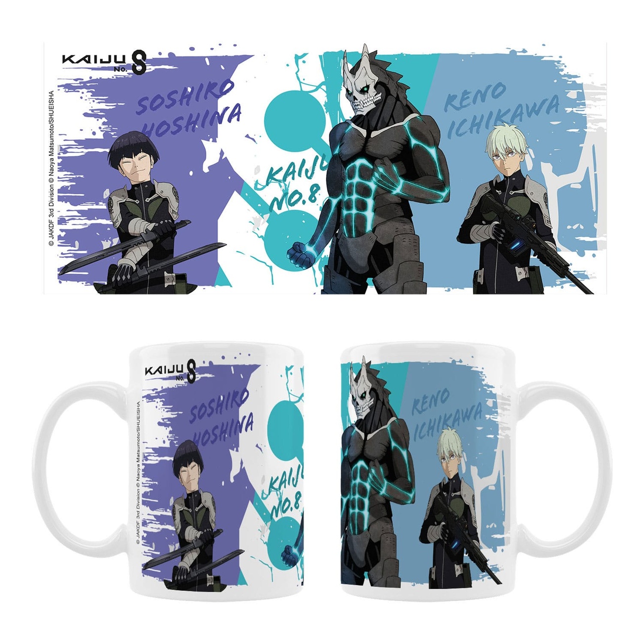 Kaiju No. 8 Ceramic Mug Kaiju No. 8, Reno Ichikawa, Soshiro Hoshina Season 2