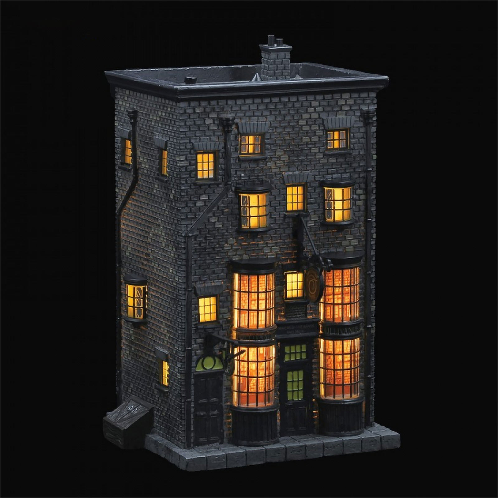 Réplique miniature du magasin de baguettes d'Ollivander avec éclairage - Harry Potter