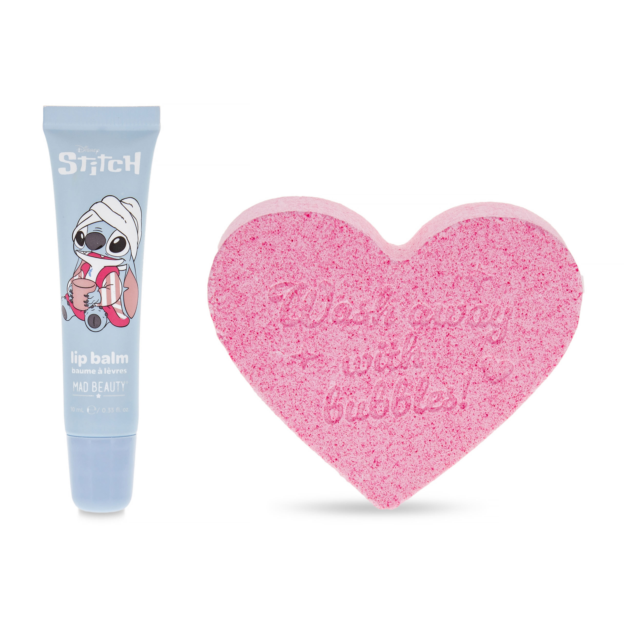 Stitch Set de Cosmética con Bálsamo Labial y Bomba de Baño - Lilo & Stitch