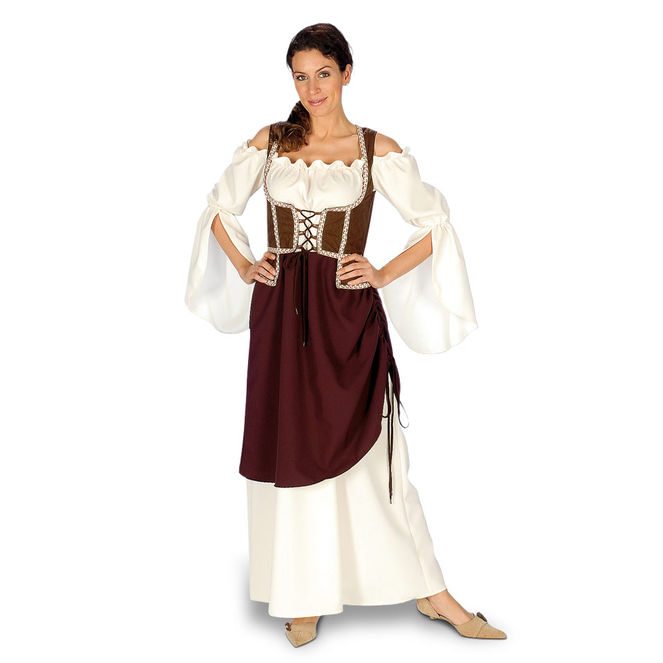 Marktkoopvrouw - Middeleeuws Kostuum