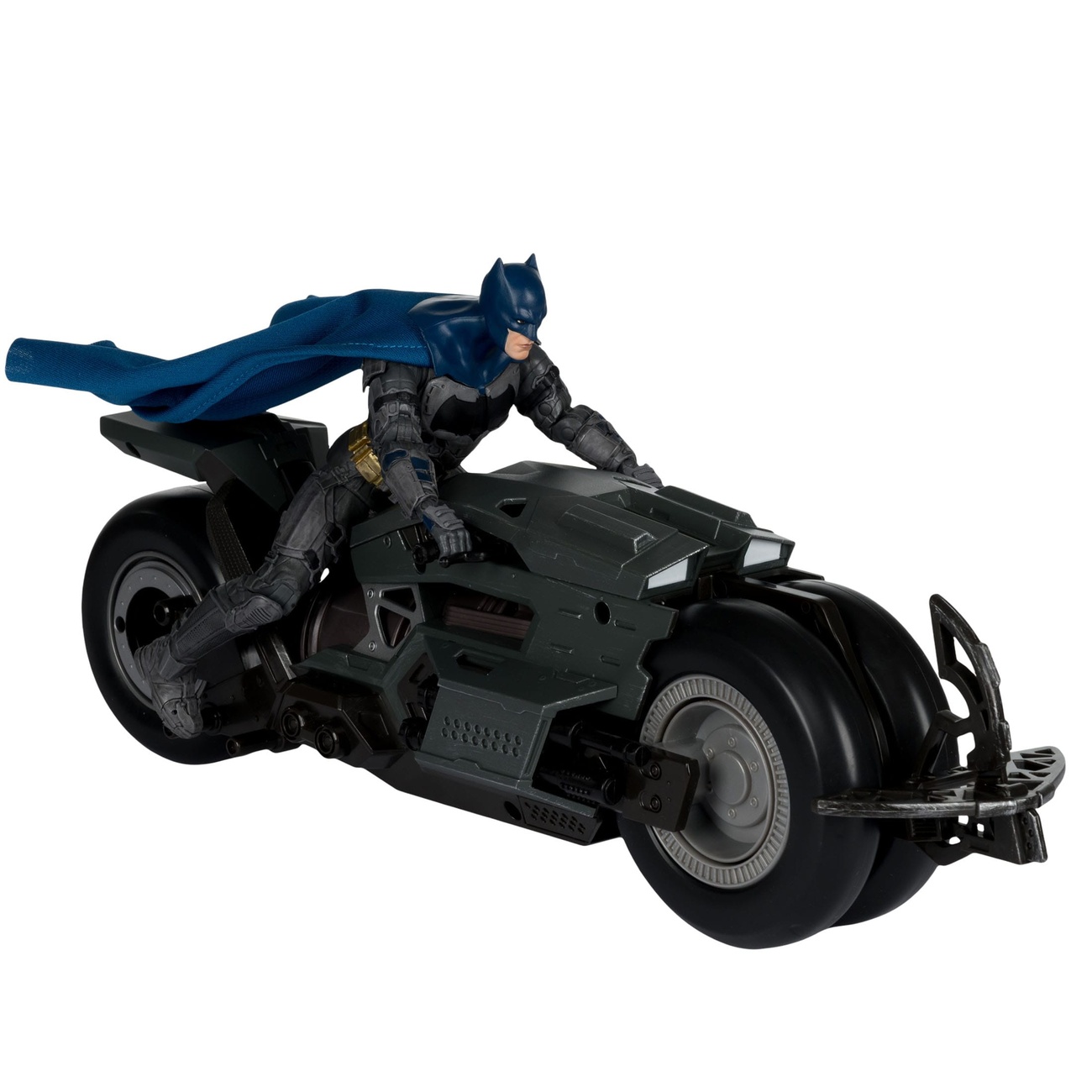 The Flash DC Multiverse Véhicule Batcycle avec Batman