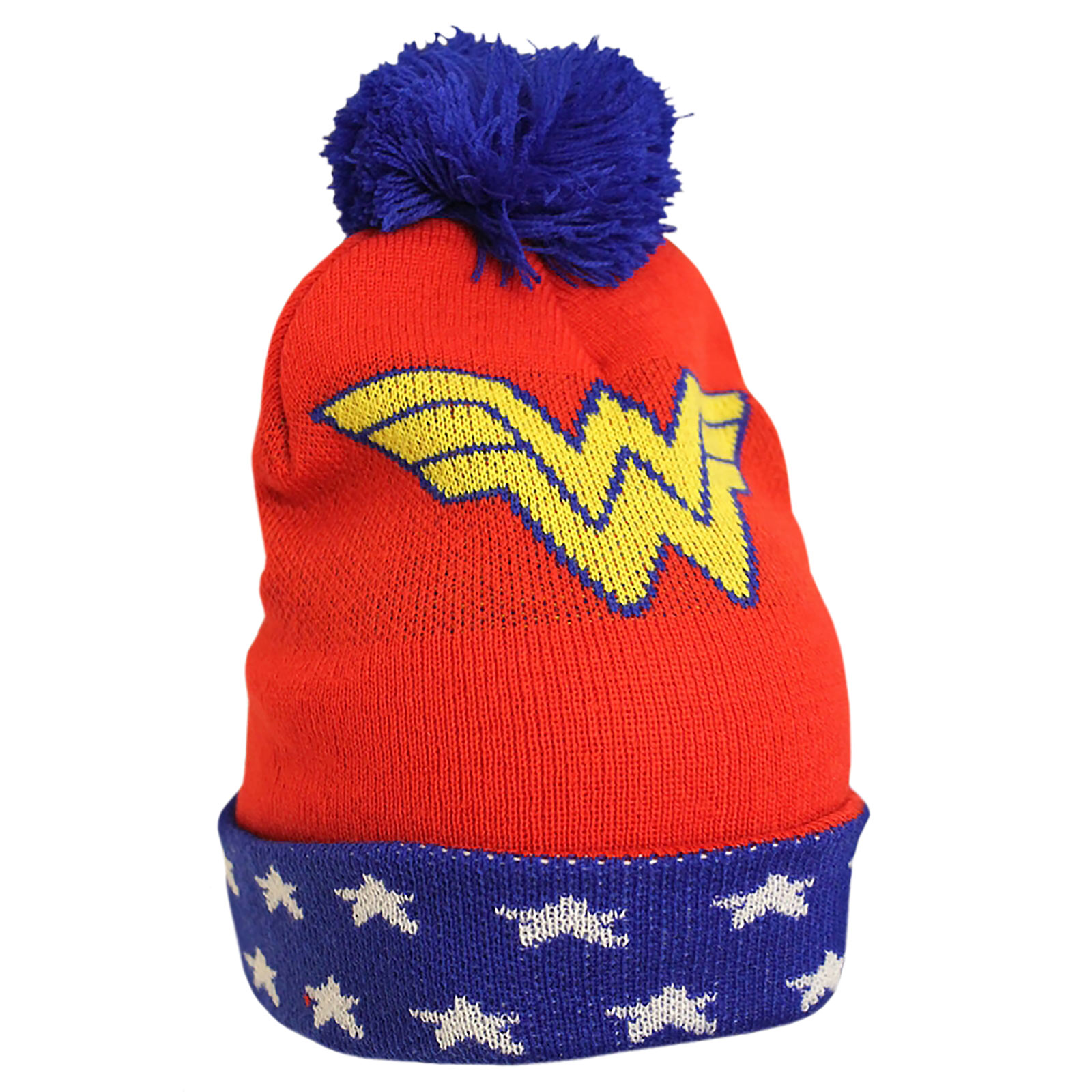 Wonder Woman Mütze mit Bommel