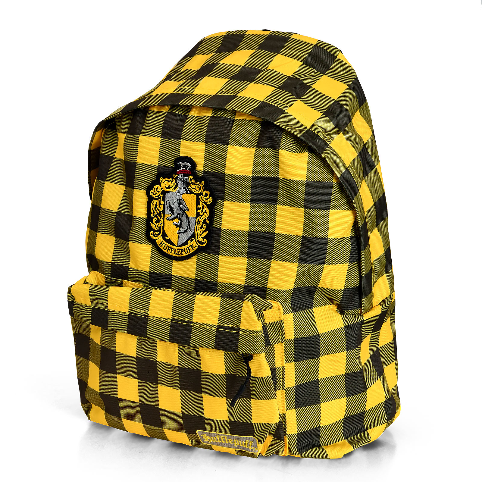 Harry Potter - Hufflepuff Crest Checkered Backpack