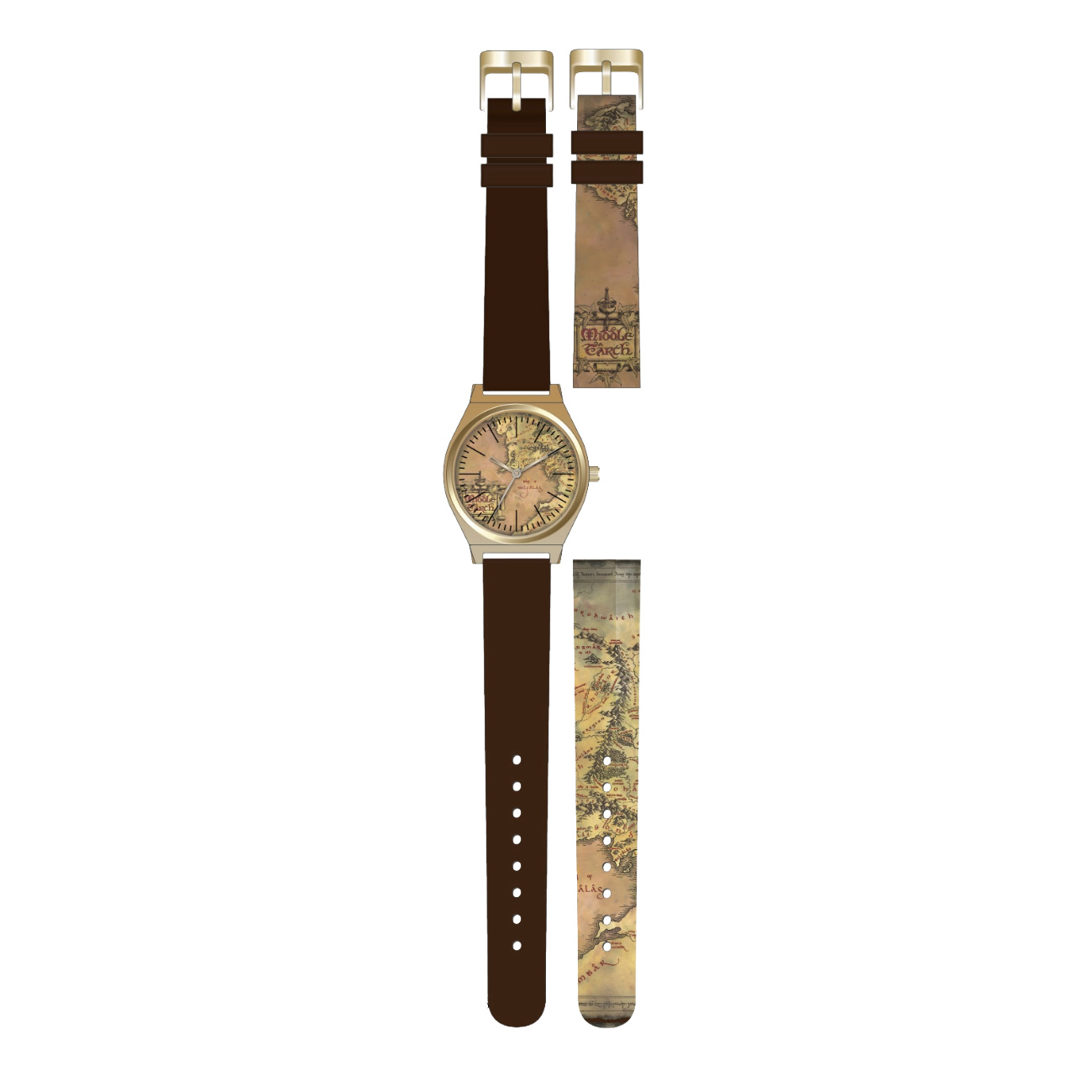 El Señor de los Anillos - Reloj de Pulsera Mapa de la Tierra Media