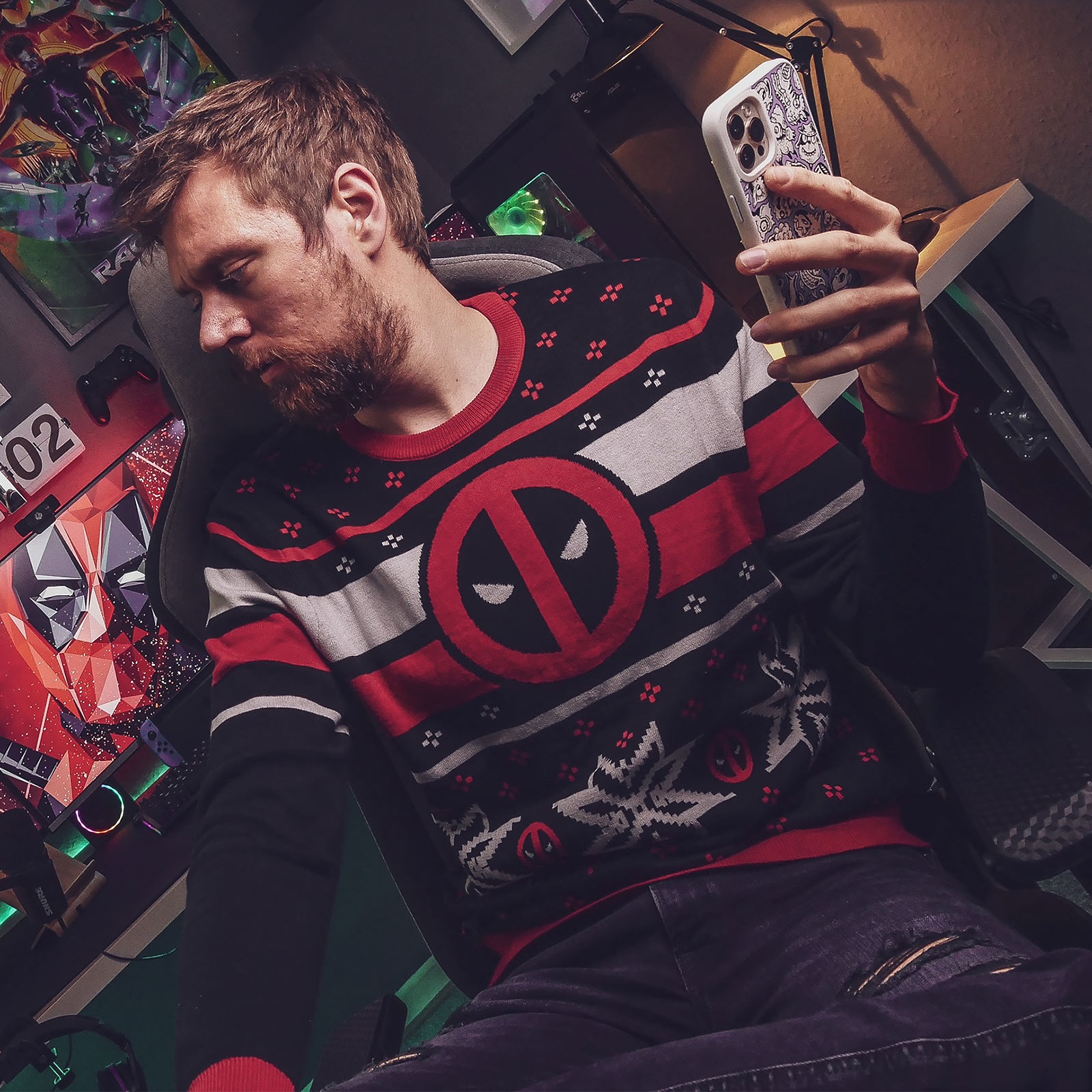 Deadpool - Logo Strickpullover