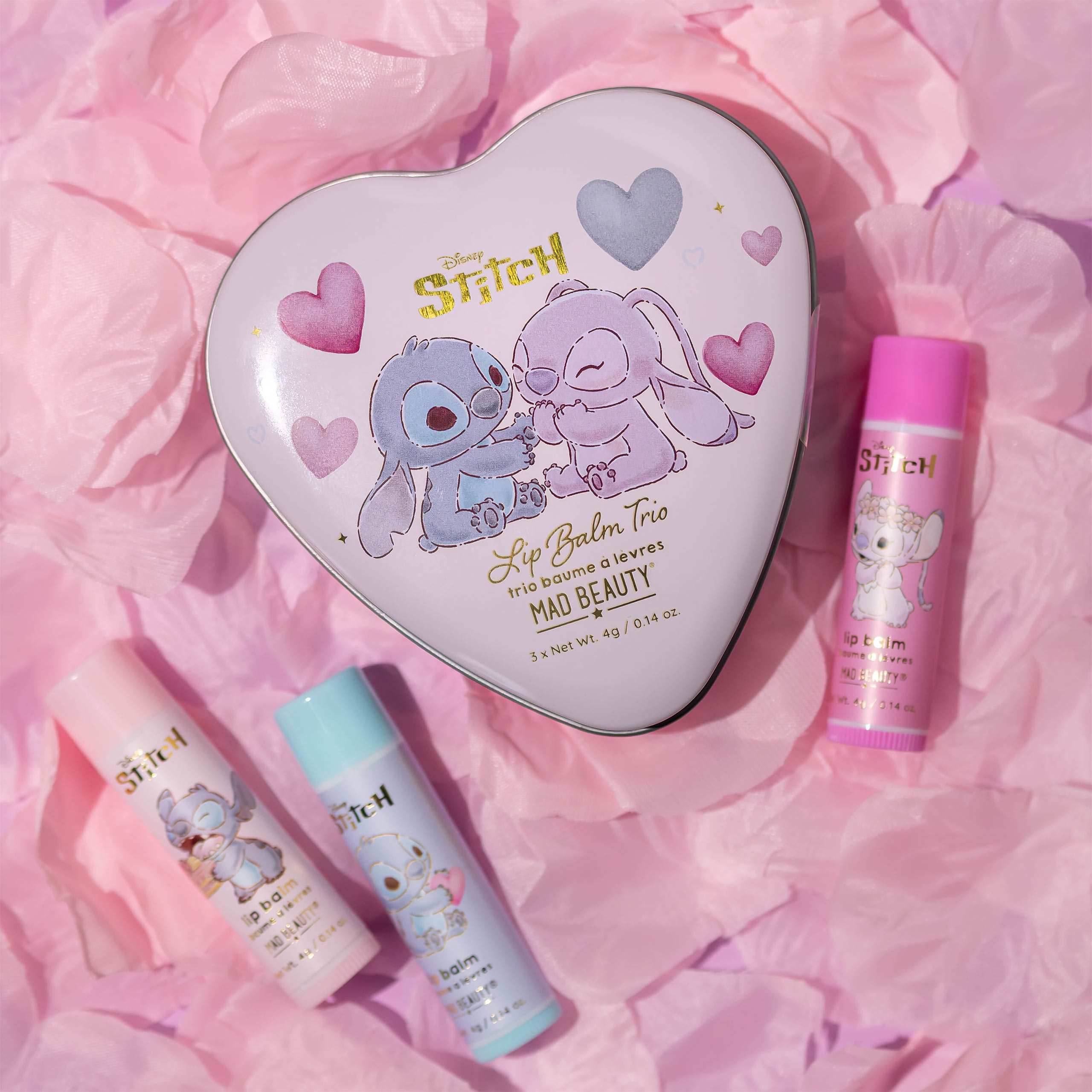 Lilo & Stitch – Zestaw 3 balsamów do ust Angel i Stitch