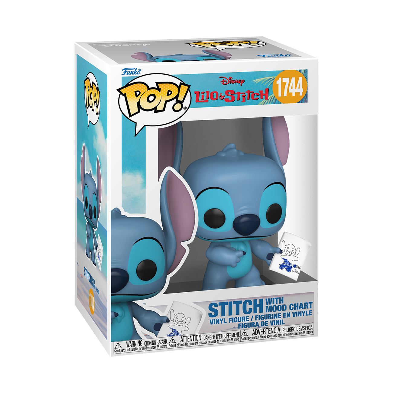 Lilo & Stitch - Stitch avec tableau d’humeur figurine Funko Pop!