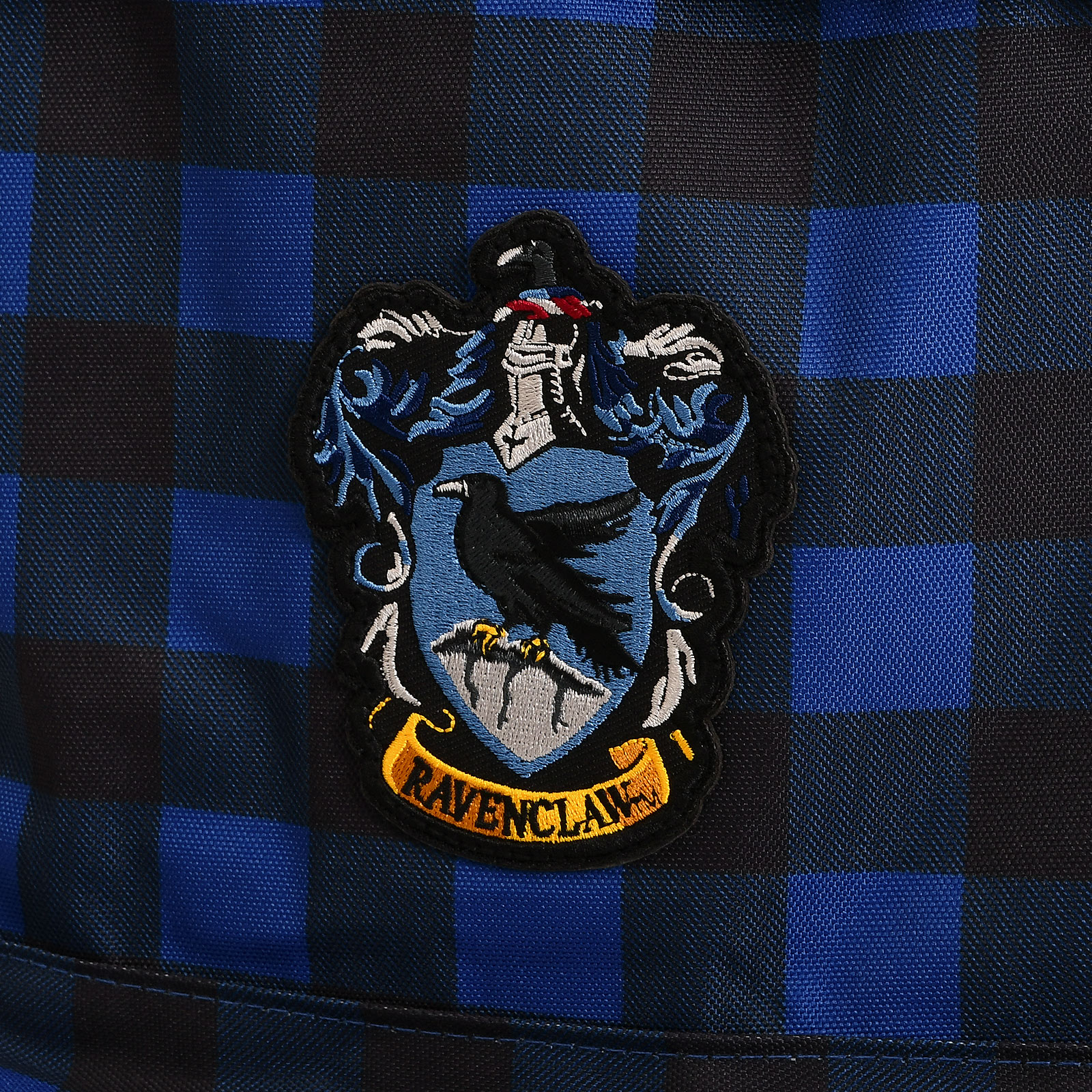 Harry Potter - Sac à dos à carreaux avec blason de Ravenclaw