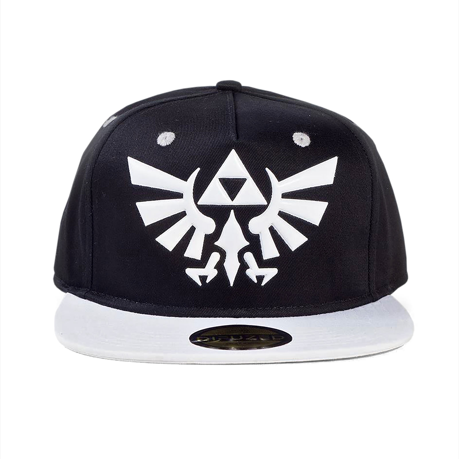 Zelda - Hyrule Logo Snapback Cap black-white