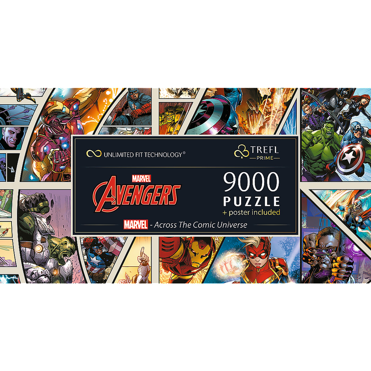 Avengers - Across The Comic Universe Puzzle Collection with Poster