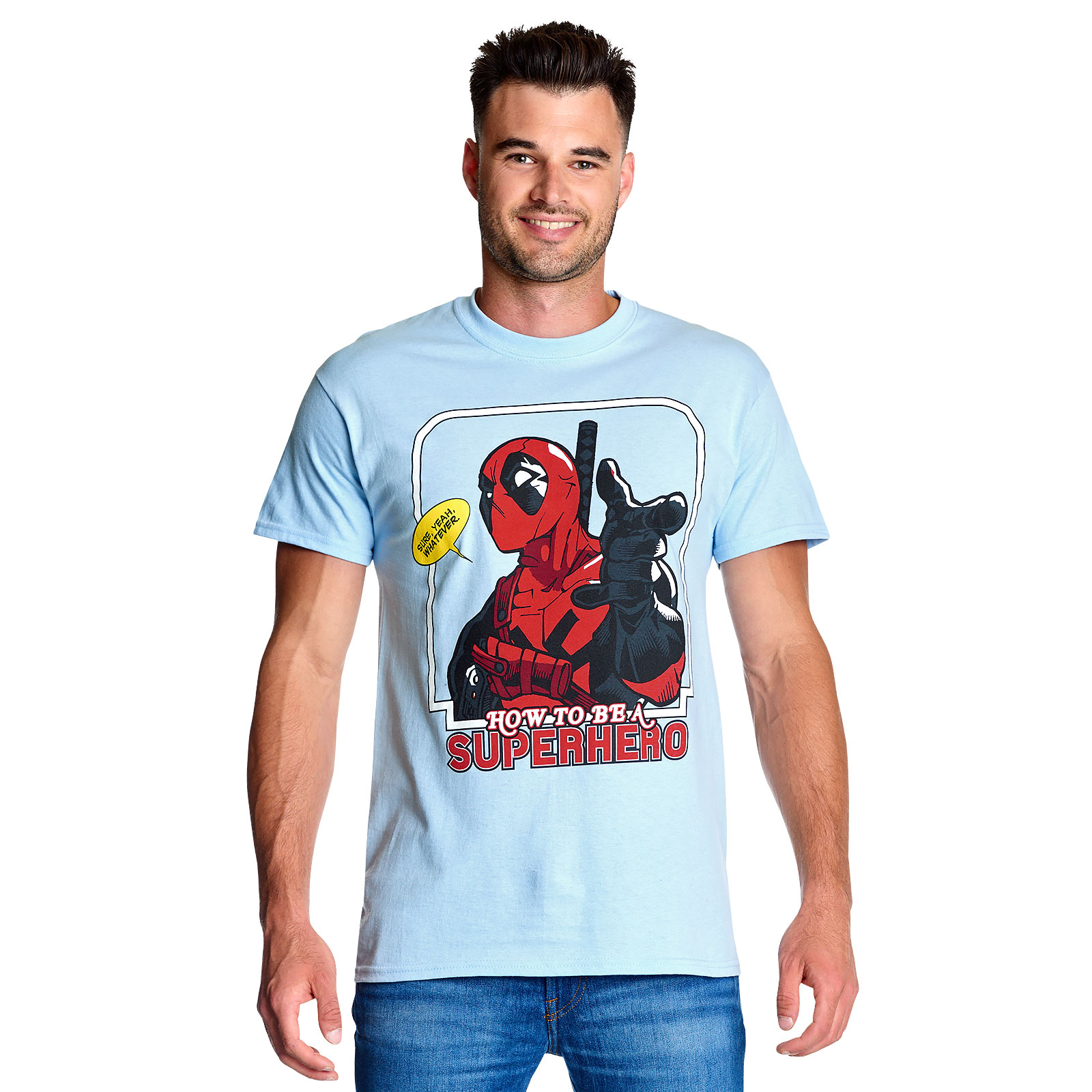 Deadpool - How to Be a Superhero T-Shirt blau