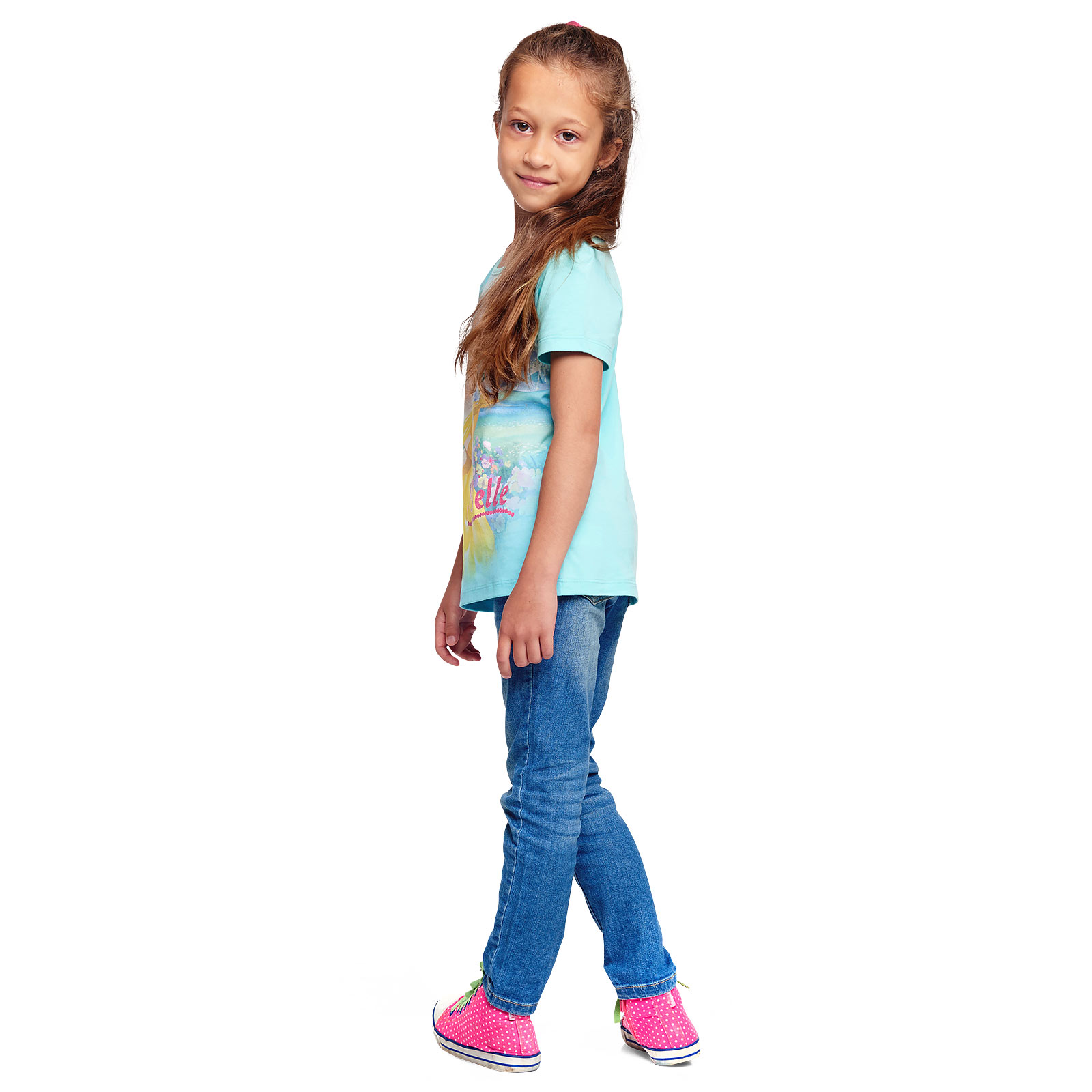 La Belle et la Bête - T-shirt pour enfants Belle turquoise