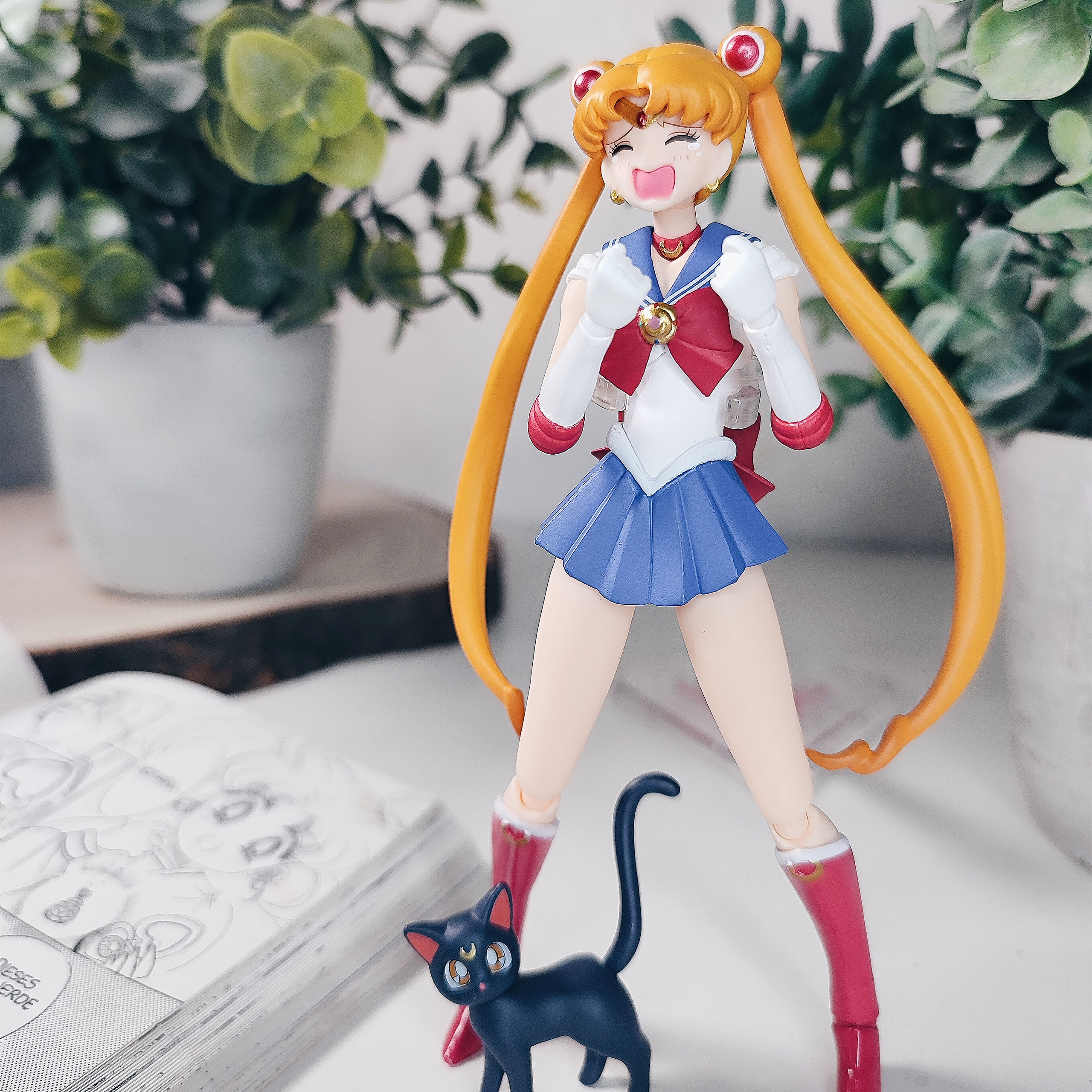 Sailor Moon with Luna Action Figure Animation Color Edition