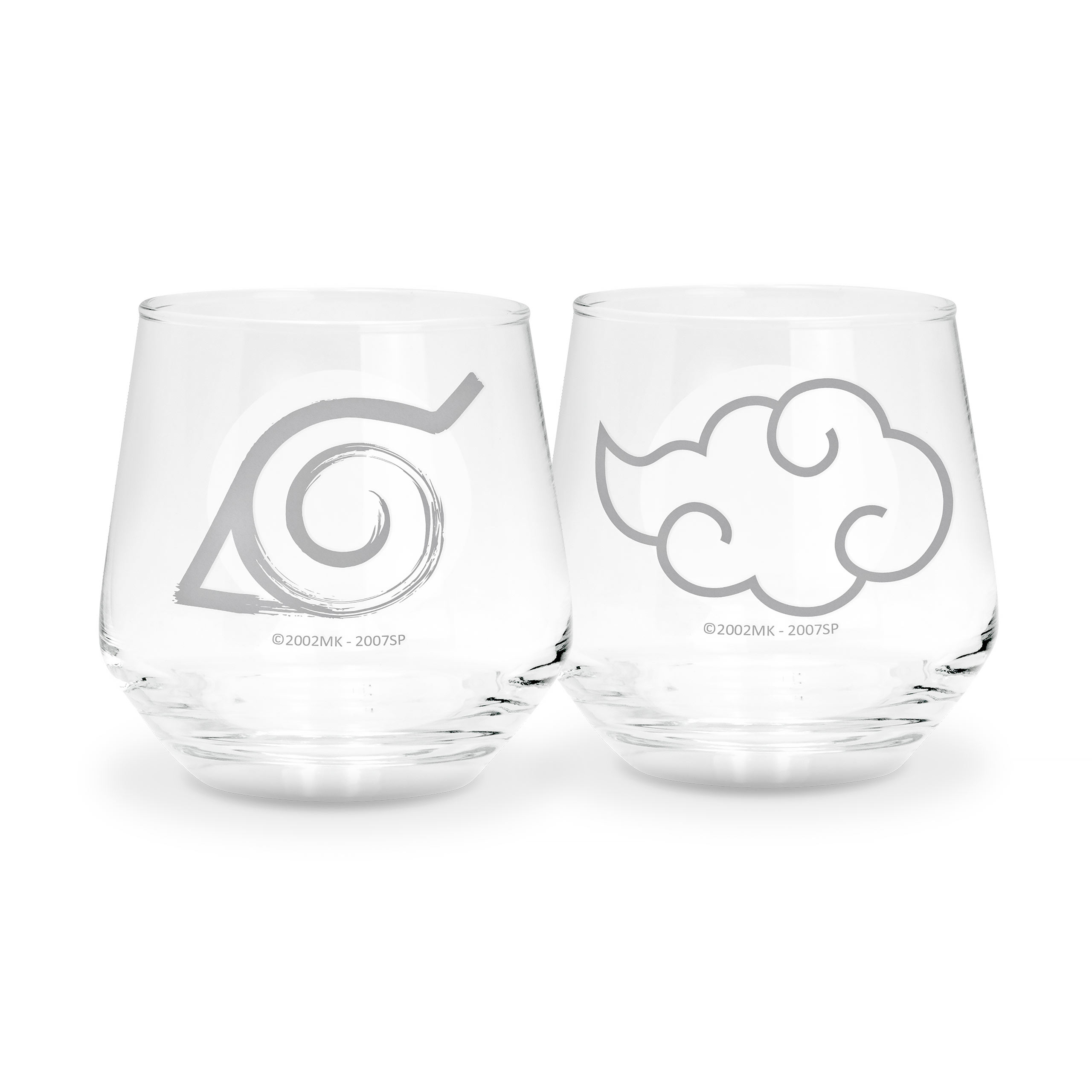 Naruto Shippuden - Konoha & Akatsuki Glasses 2-piece Set