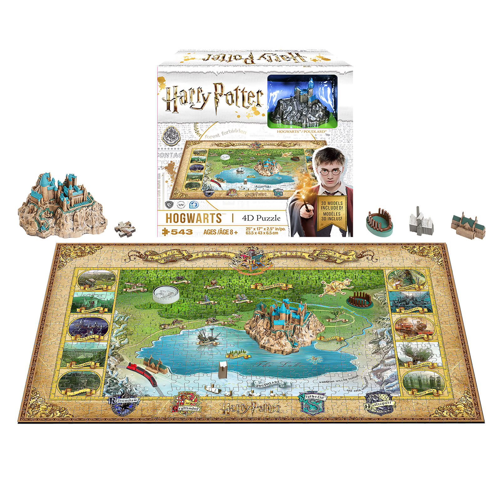 Harry Potter - Mini Puzzle 4D de Poudlard