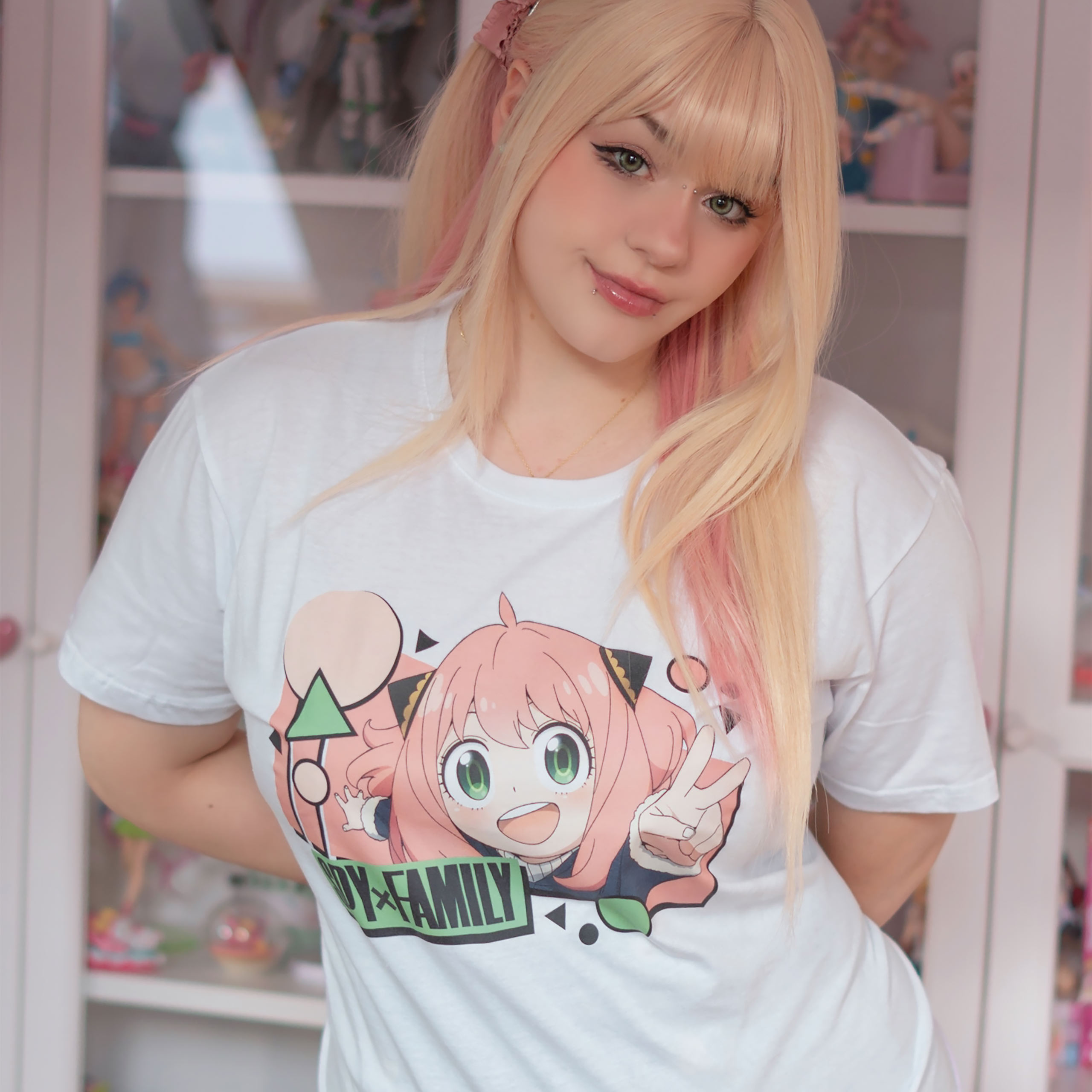 Spy x Family - T-Shirt Anya Flash Blanc
