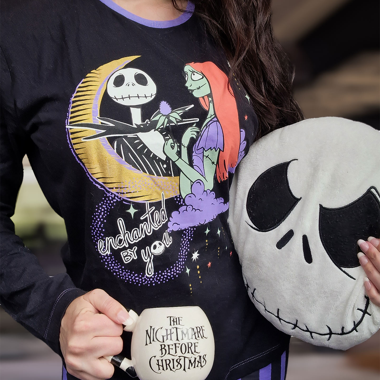 Jack en Sally Pyjama - Nightmare Before Christmas