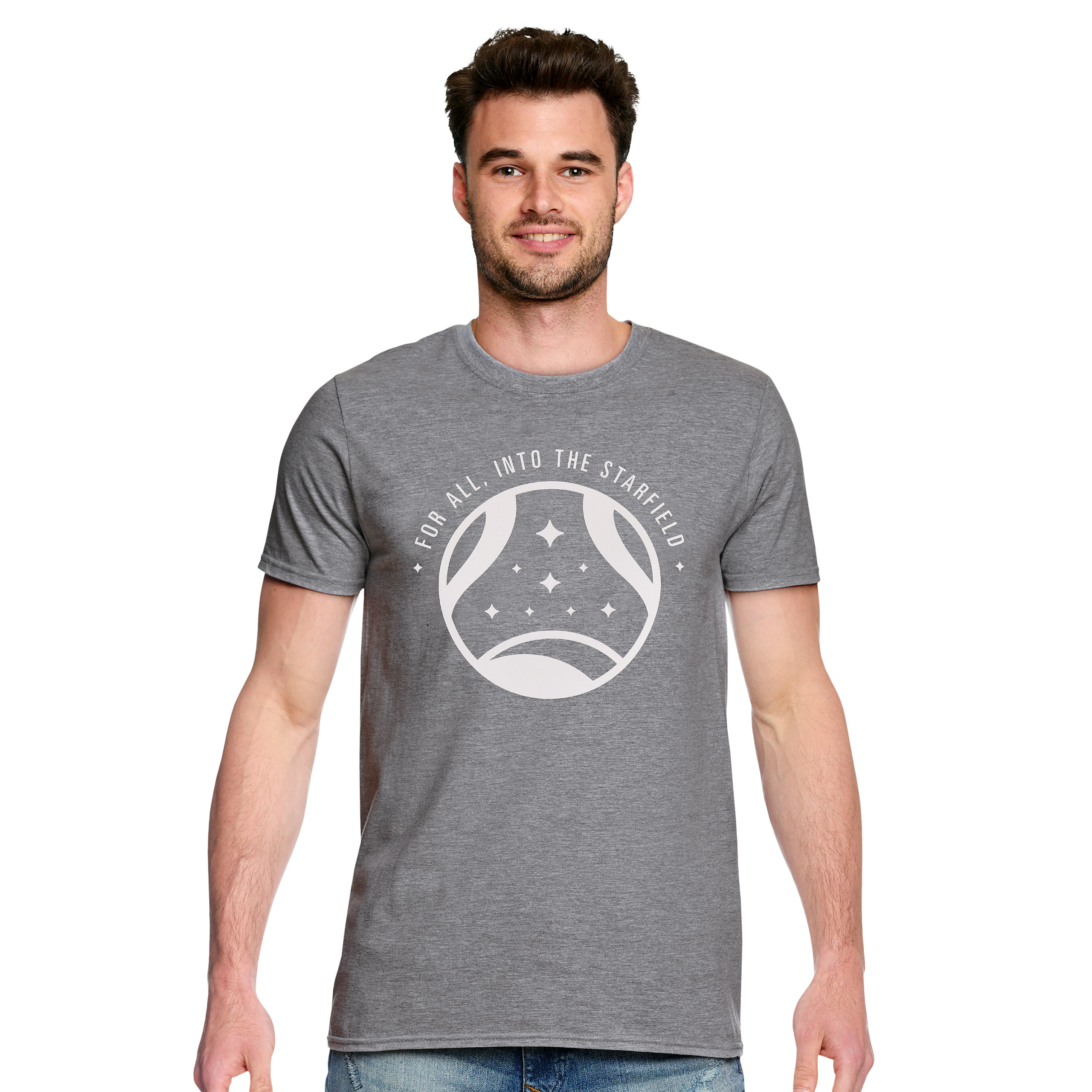 Starfield - T-shirt Into The Starfield gris