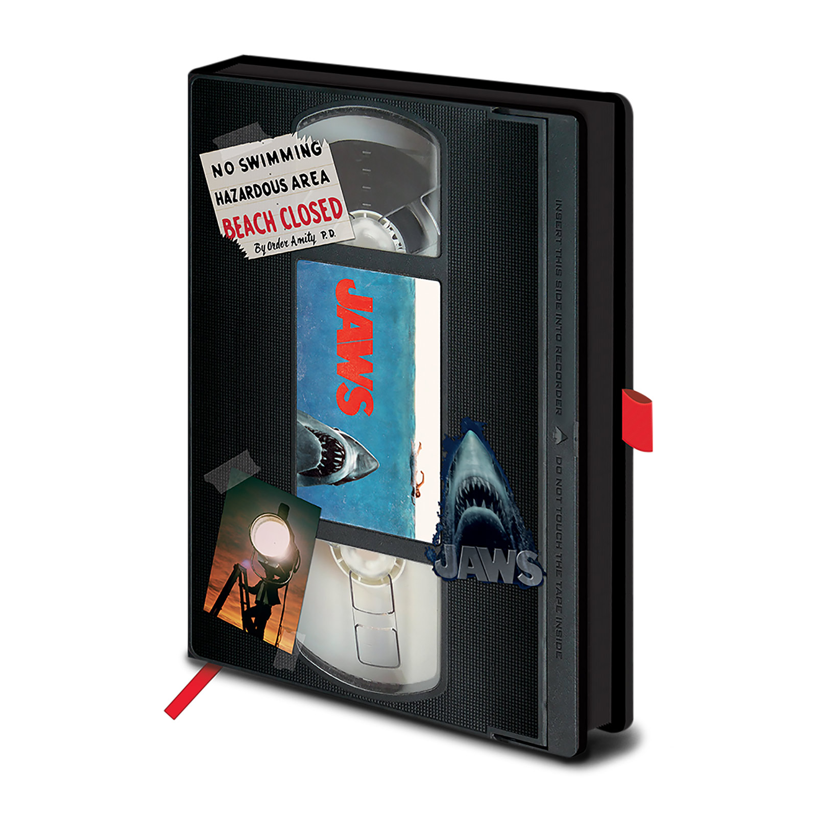 Der weiße Hai - Beach Closed VHS Premium Notizbuch A5