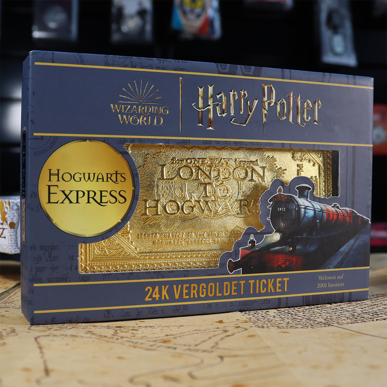 Harry Potter - Réplique du Billet d'Or du Poudlard Express Édition Limitée