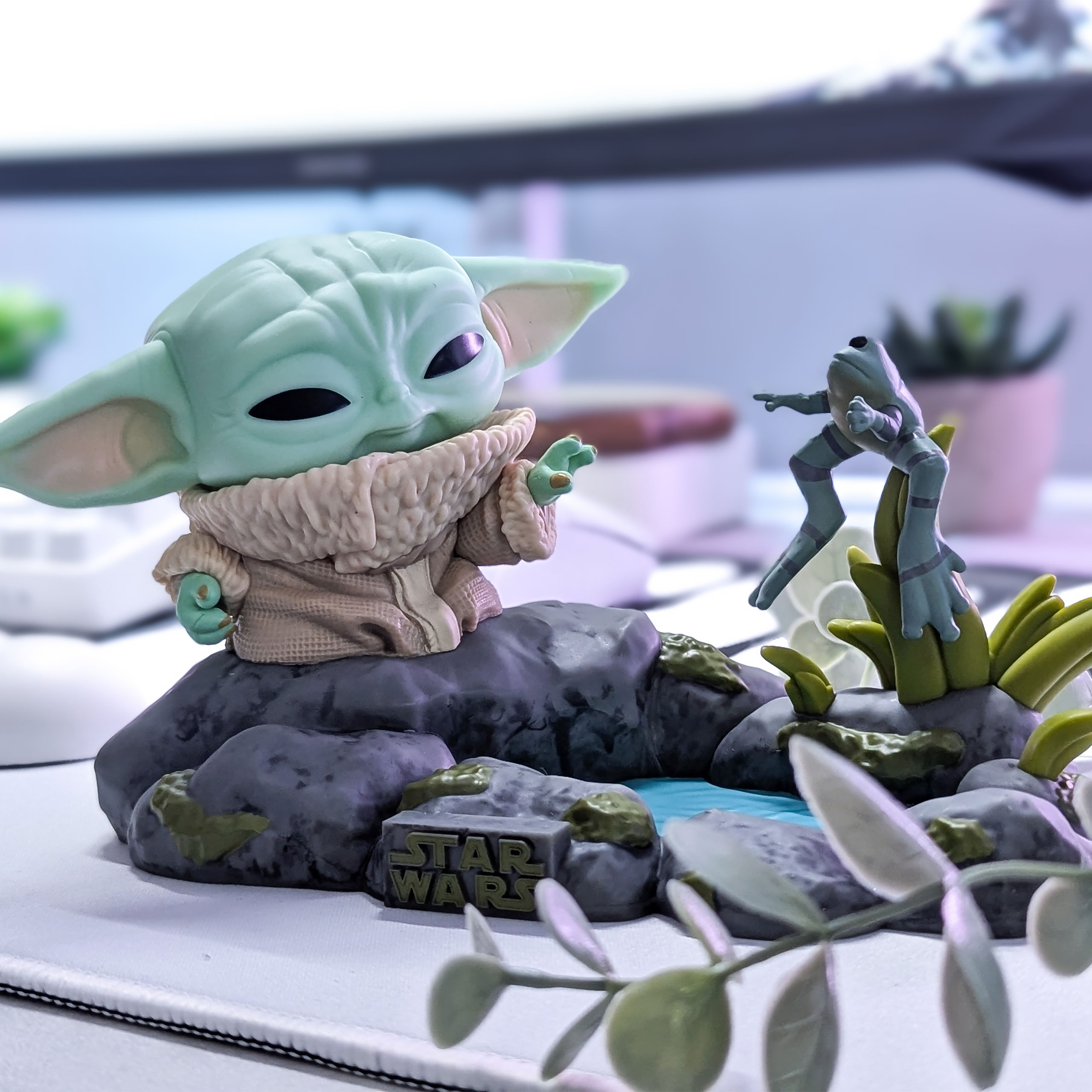 Grogu avec une grenouille Figurine Funko Pop - Star Wars The Mandalorian