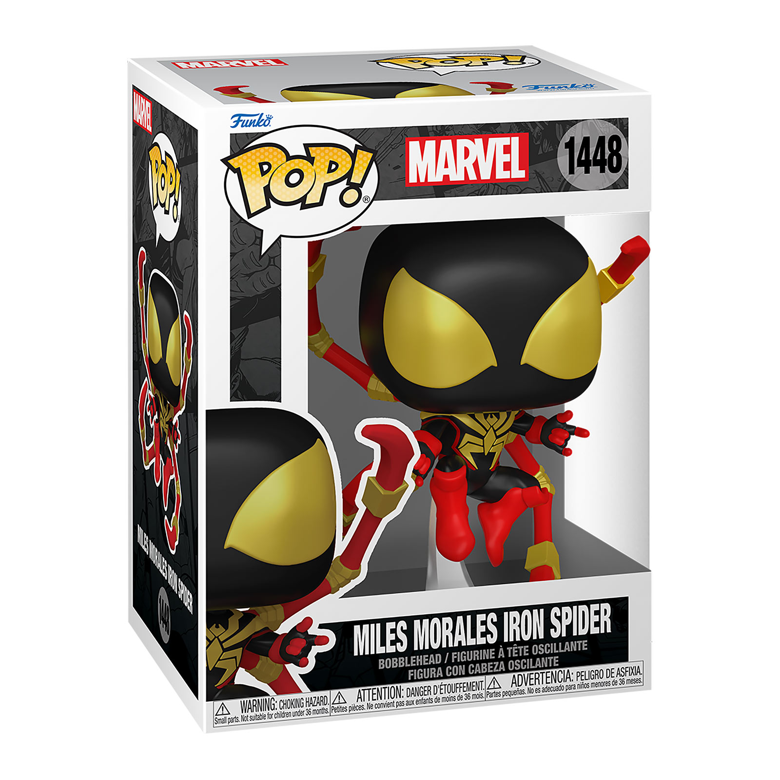 Fumetti Spider-Man - Figura Bobblehead Funko Pop di Iron Spider di Miles Morales