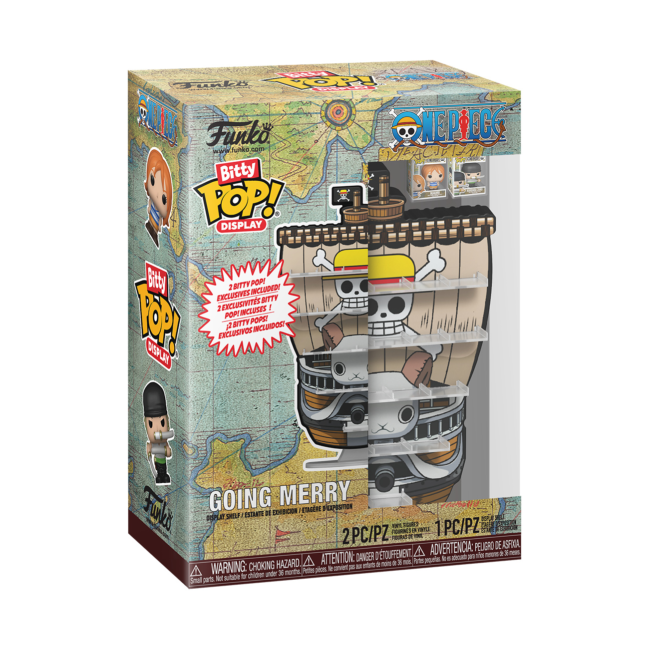 One Piece - Expositor Funko Bitty Pop Going Merry