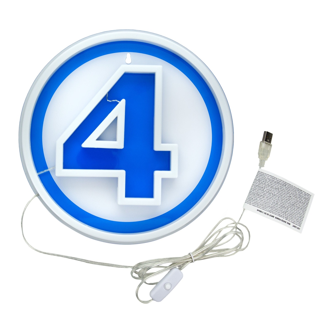 Fantastic Four Lampada da Parete LED Logo Neon