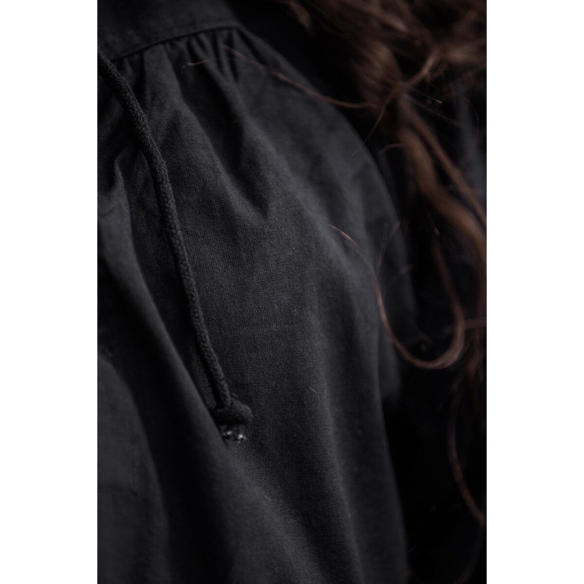 Camisa medieval Ulrich negra