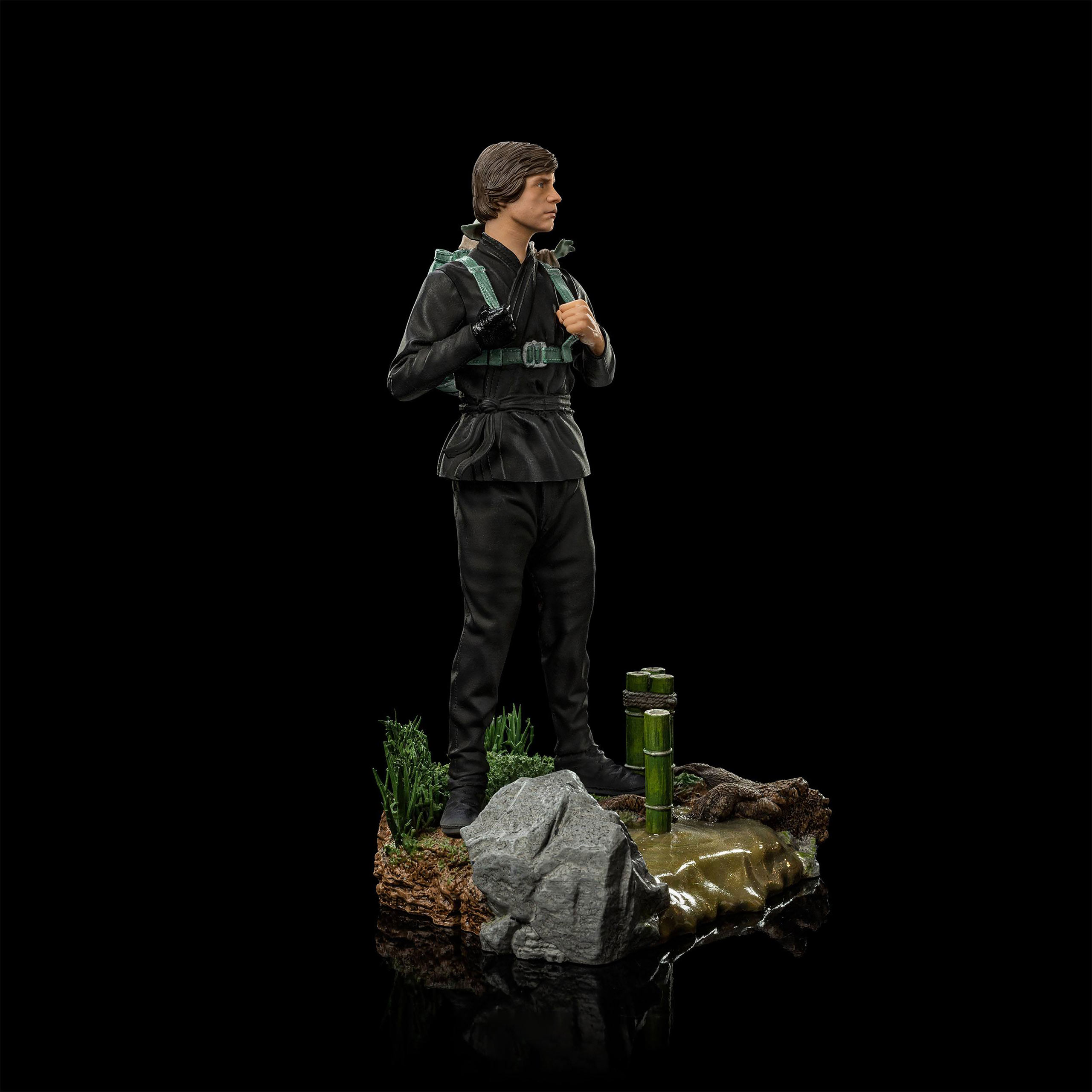 Statue d'entraînement de Luke Skywalker & Grogu limitée - Star Wars Le Livre de Boba Fett