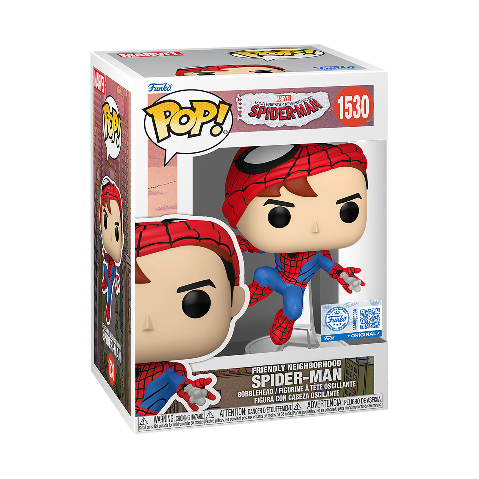 Spider-Man - Figurine Funko Pop Bobblehead sans masque