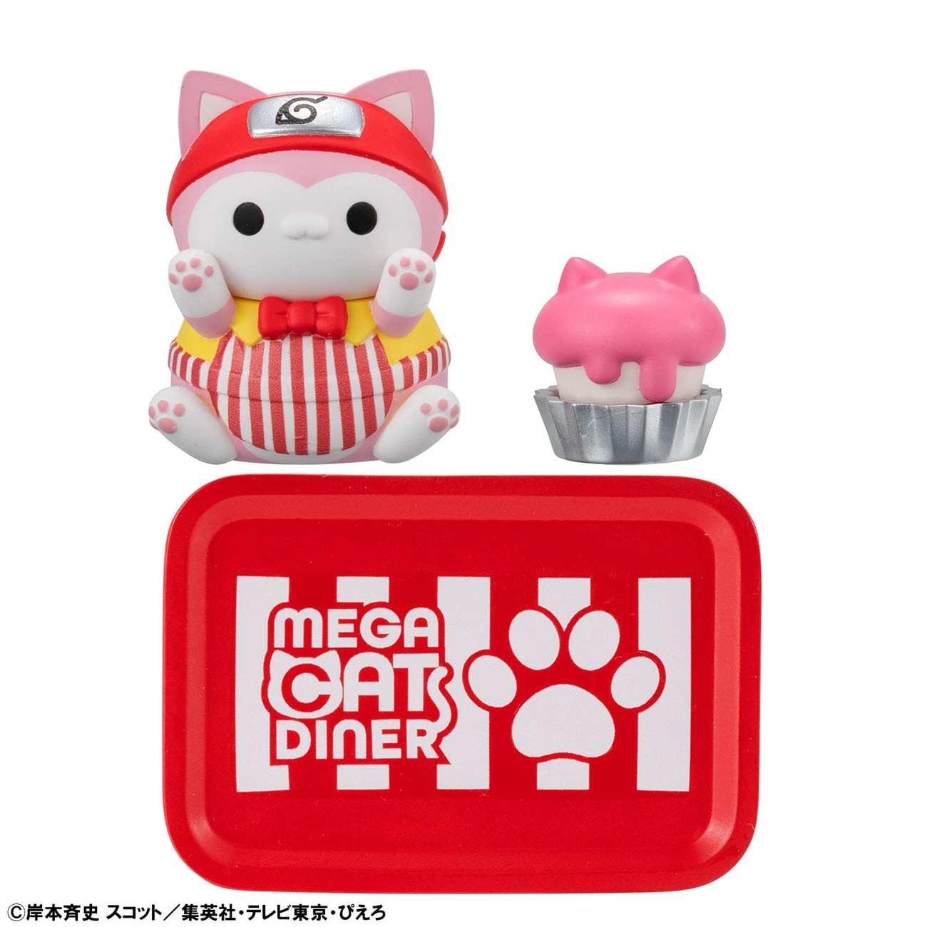 Naruto Shippuden Mega Cat Project Nyaruto! Figuras coleccionables Mega Cat Diner 3 cm Surtido (6)