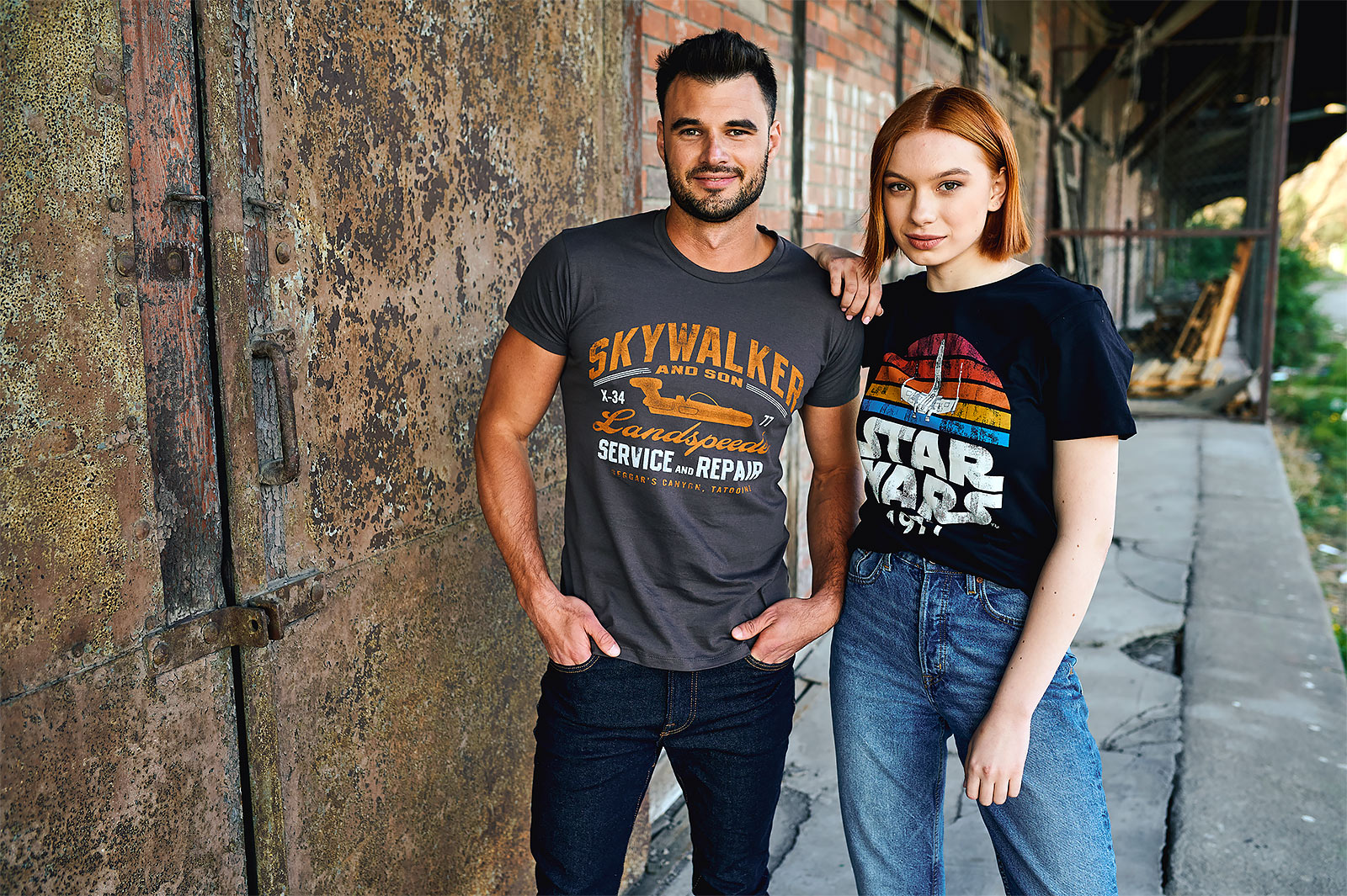 Star Wars - T-shirt Landspeeder gris