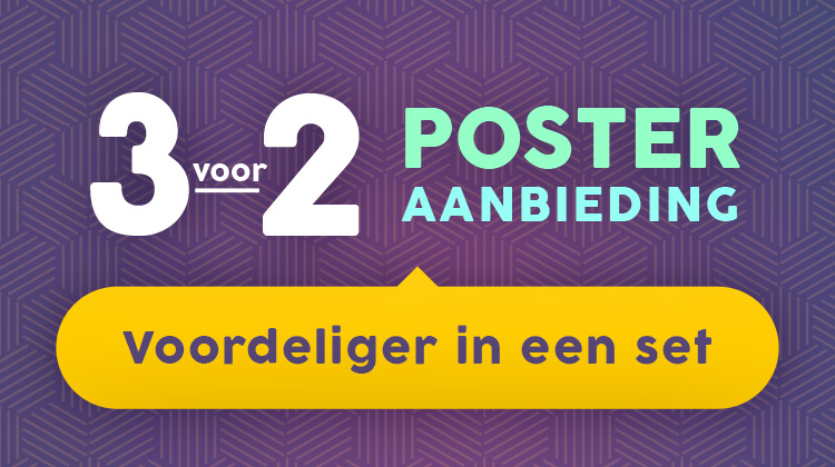 3 voor 2 Poster aanbieding | Voordeliger in een set