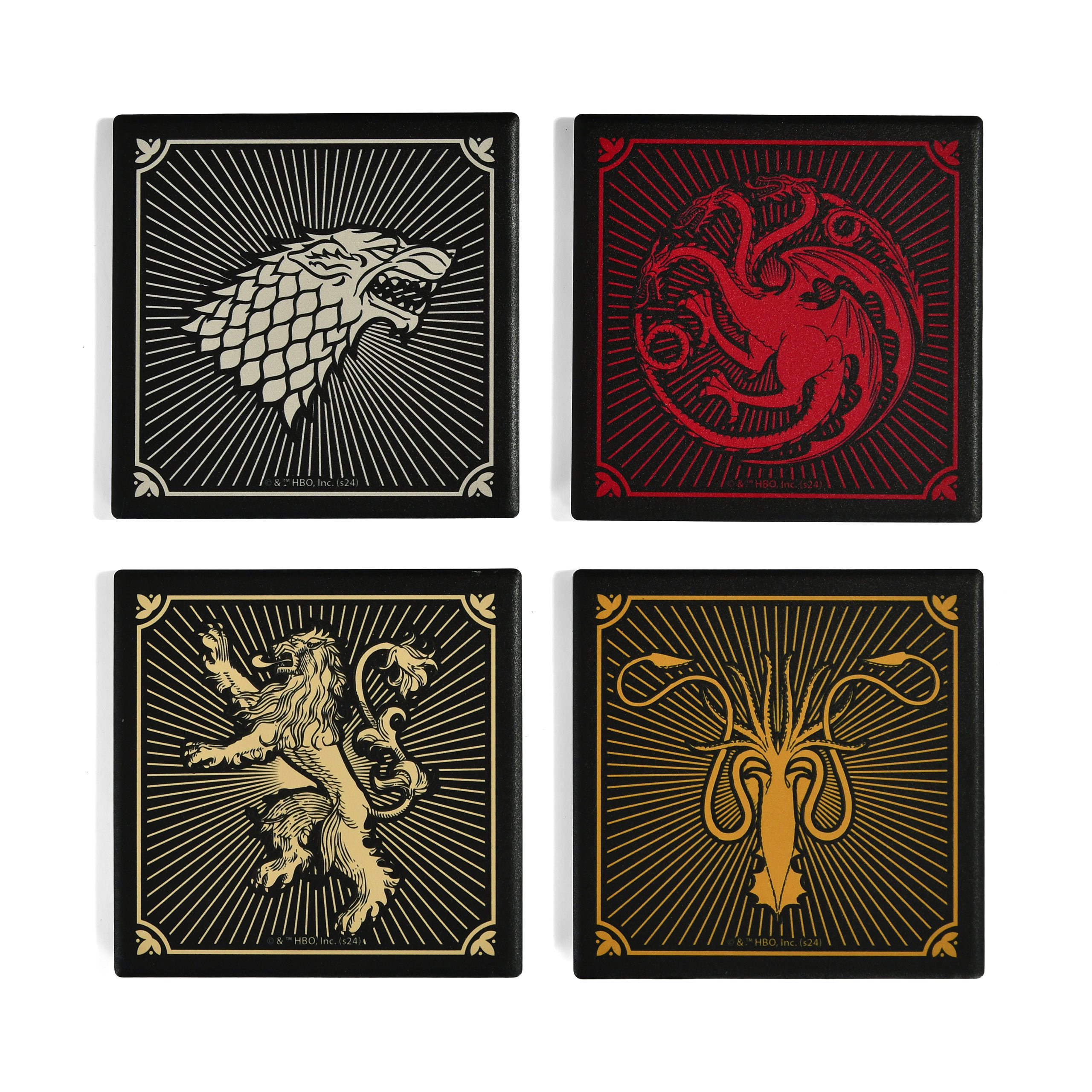 Game of Thrones – Zestaw 4 podkładek z herbami