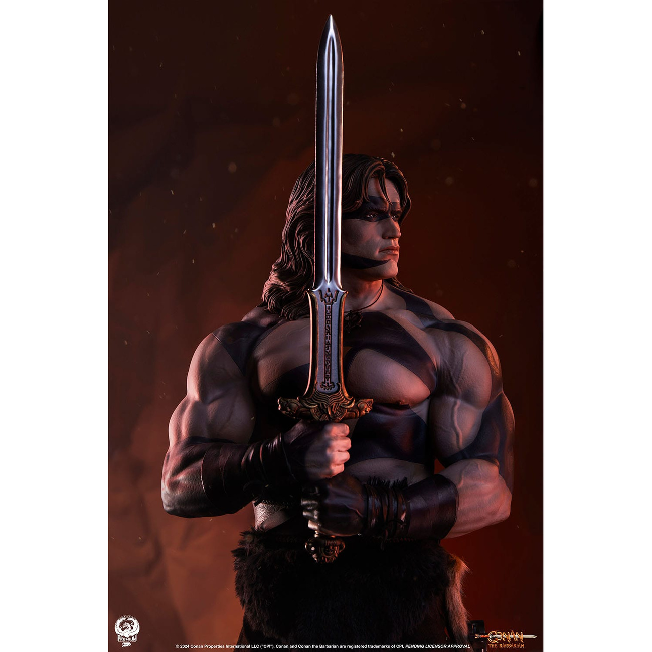 Conan il Barbaro Statua Elite Series 1/2 Conan Warpaint