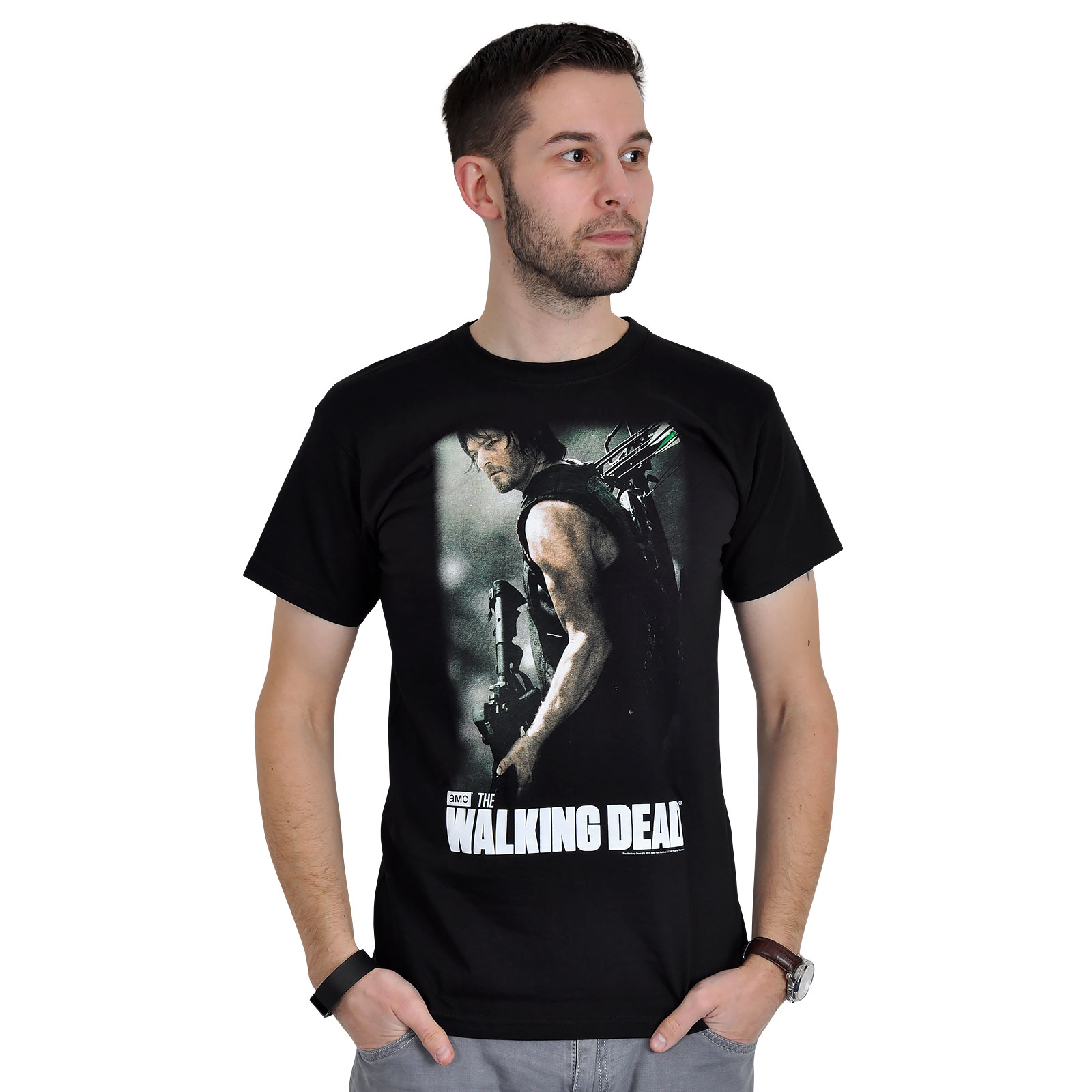 Walking Dead - Daryl Hunter T-shirt zwart