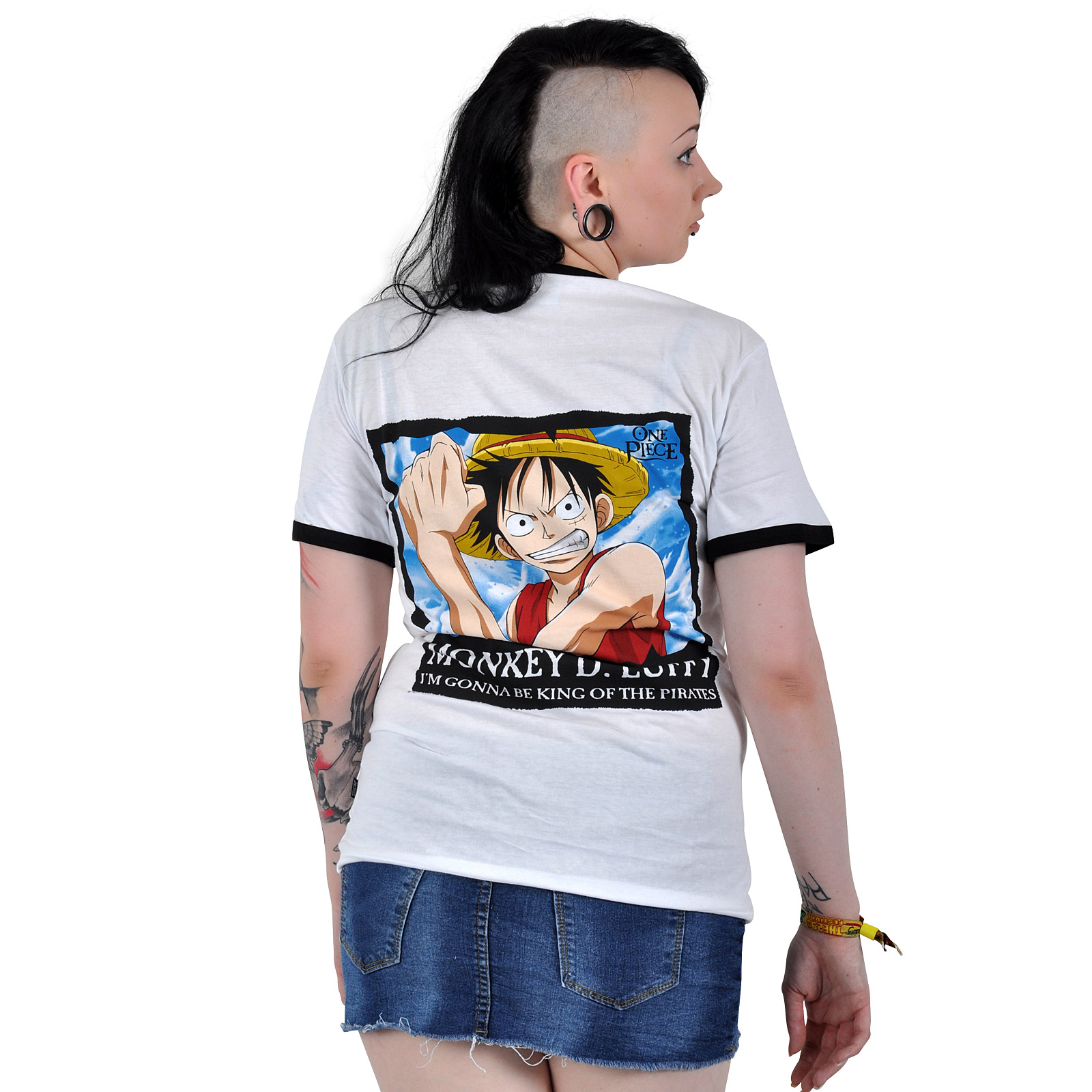 One Piece - Dead Or Alive T-Shirt wit