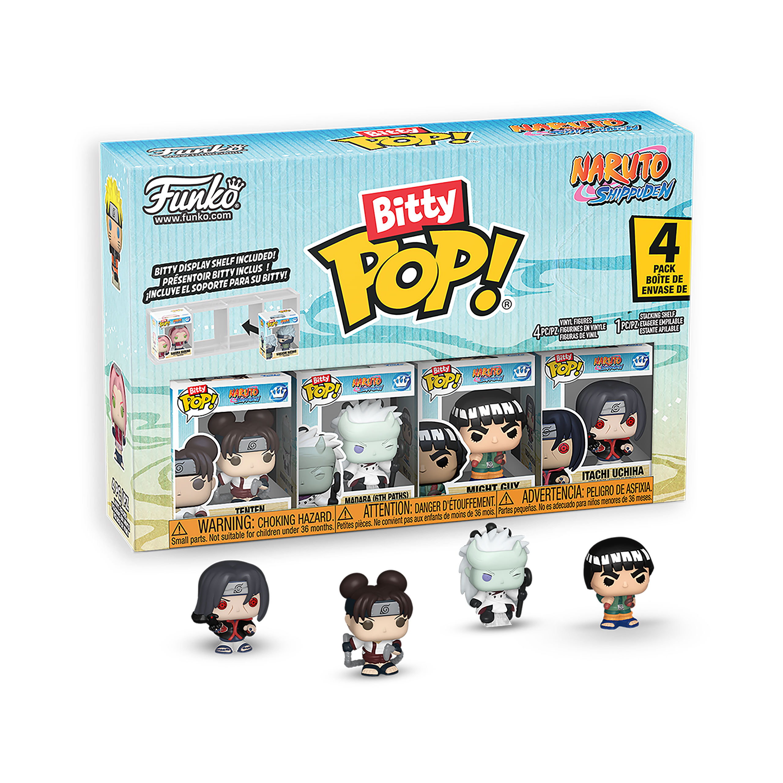Naruto - Battles Funko Bitty Pop set de 4 figurines Série 3