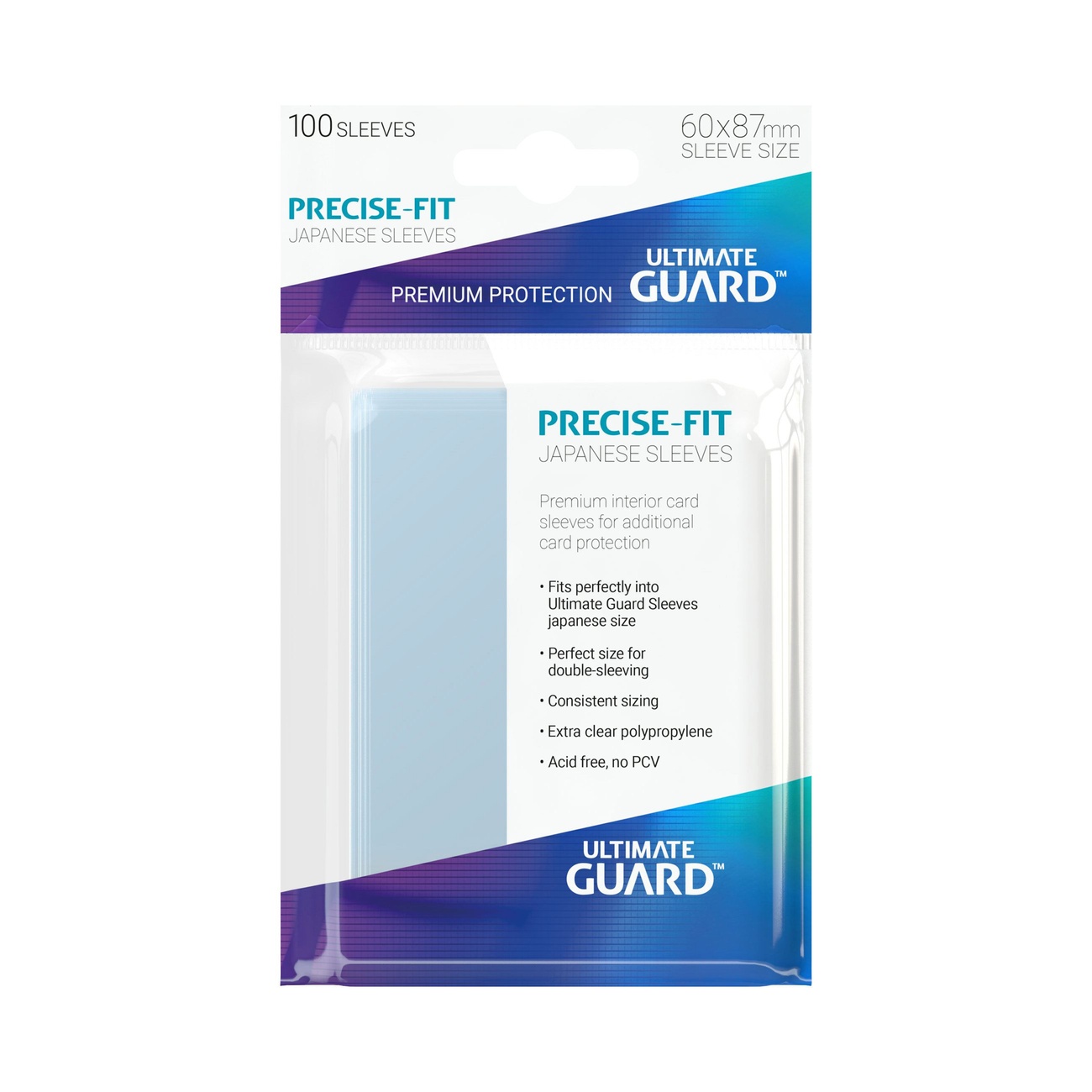 Ultimate Guard Precise-Fit Sleeves format japonais (100)