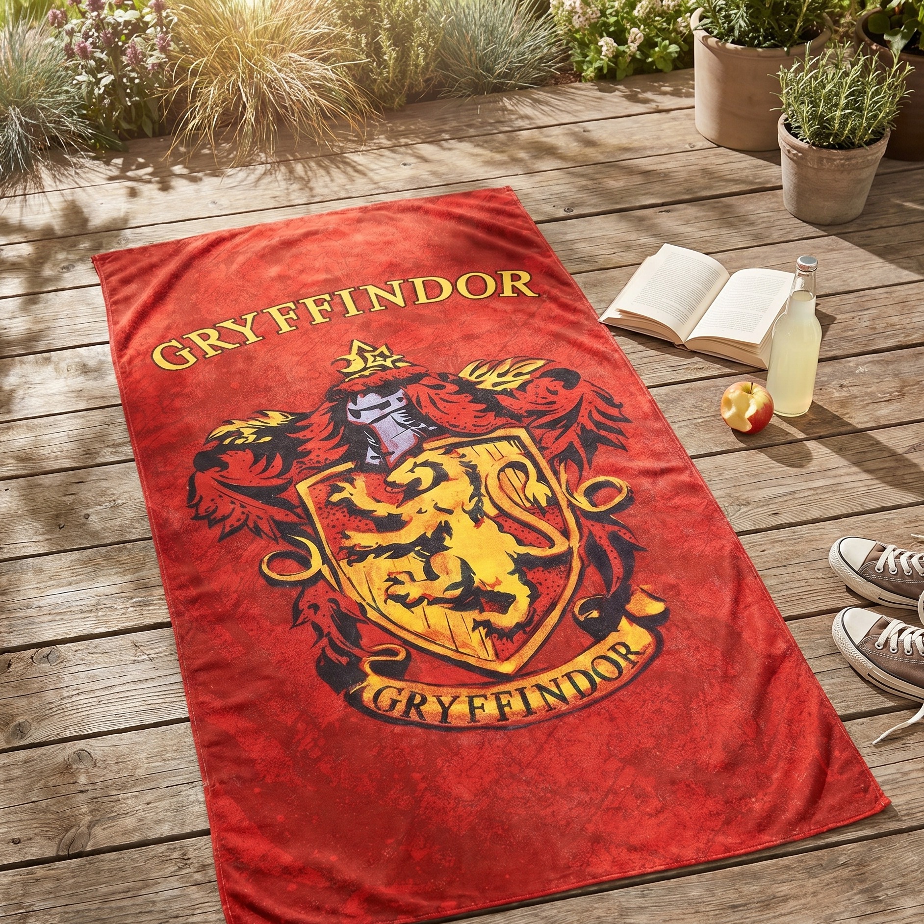 Harry Potter - Gryffindor Crest Beach Towel