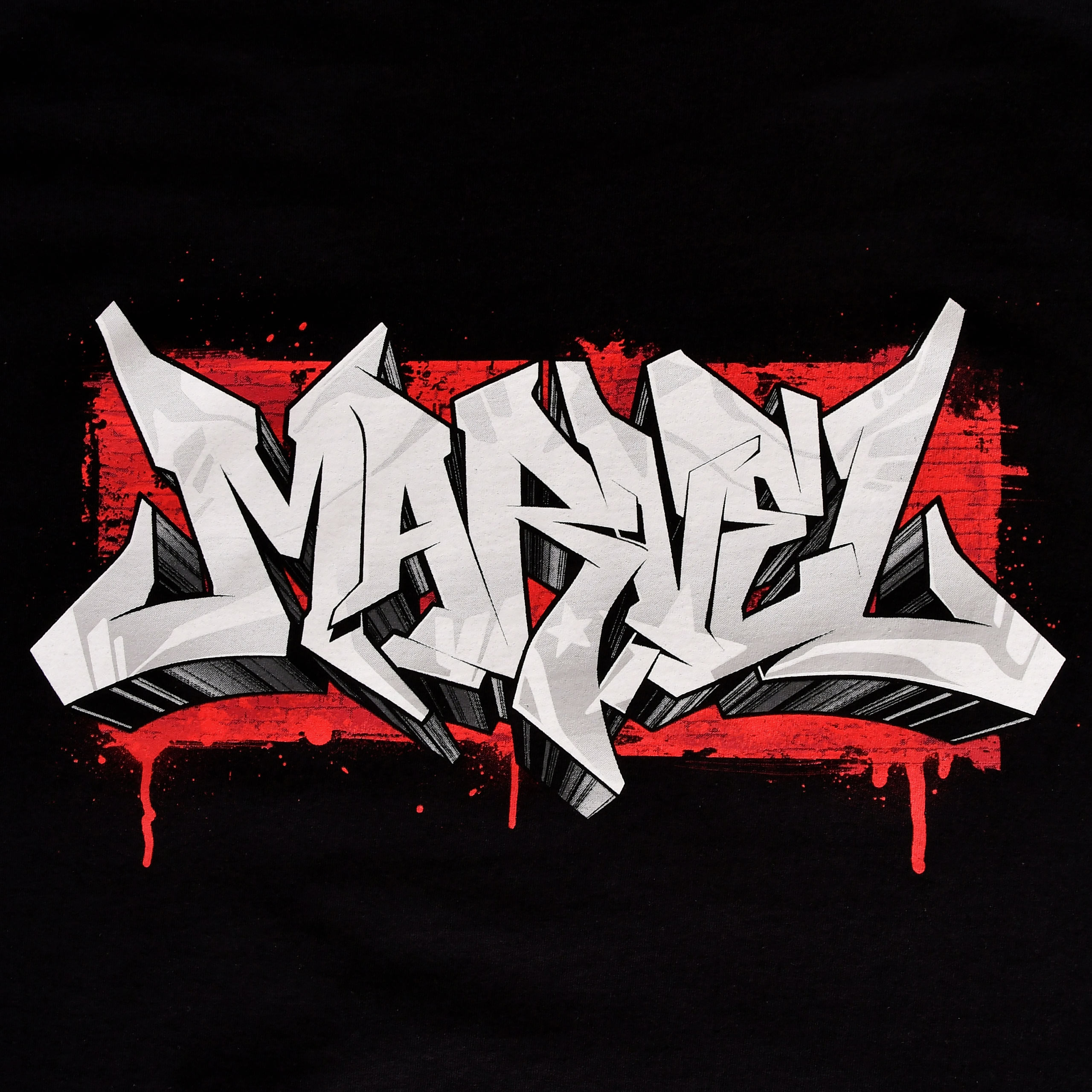 Marvel - T-shirt Graffiti Logo noir
