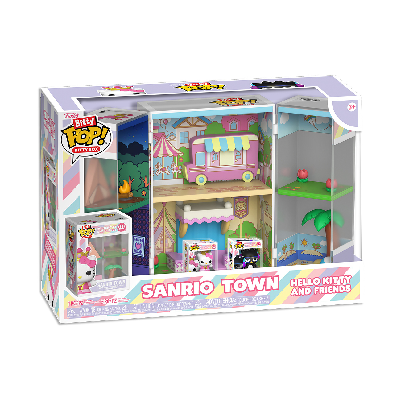 Hello Kitty - Présentoir Funko Bitty Pop Sanrio Town avec 2 figurines