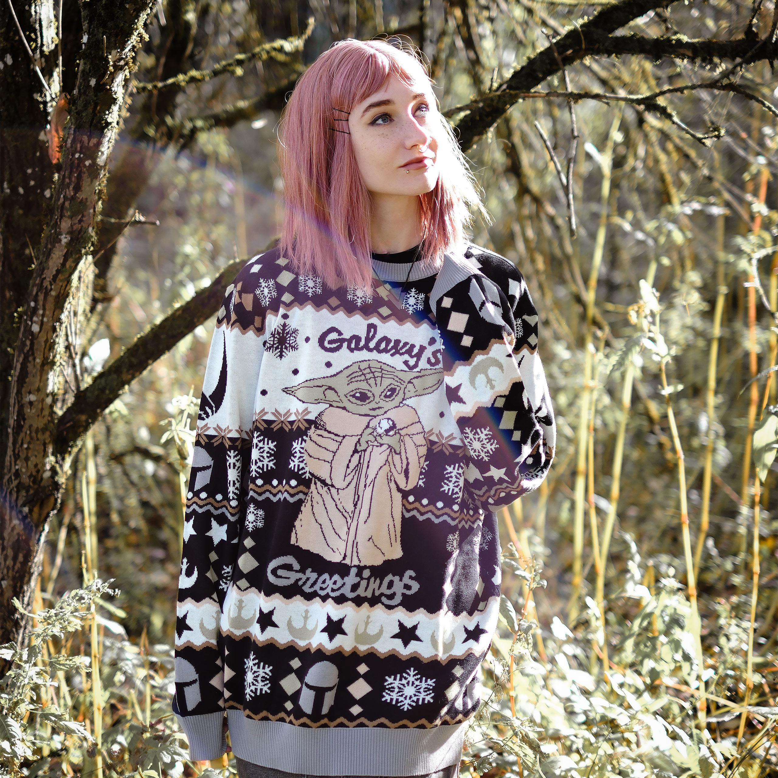 Grogu Galaxy's Greetings jersey de punto - Star Wars The Mandalorian