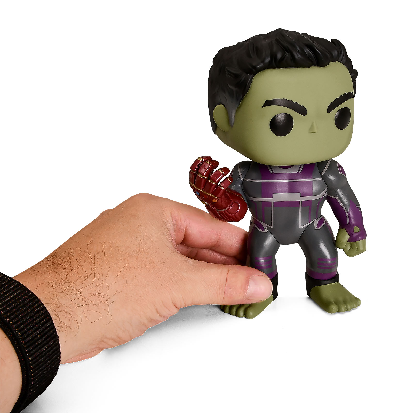 Avengers - Hulk met Nano Gauntlet Endgame Funko Pop Bobblehead Figuur 16 cm
