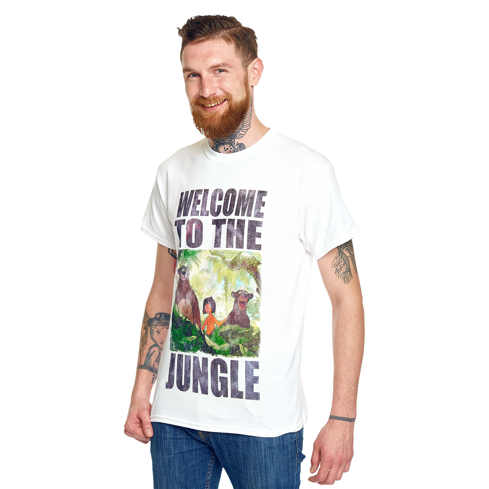 Dschungelbuch - Welcome to the Jungle T-Shirt weiß