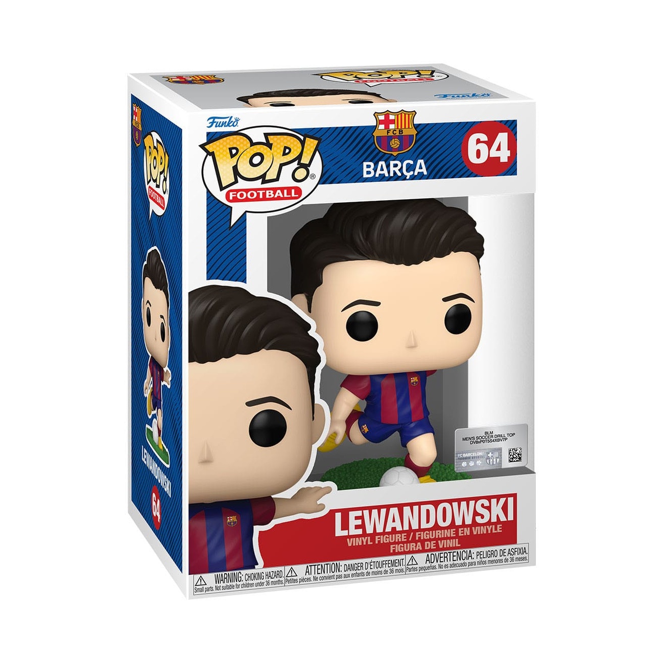 EFL POP! Figura in vinile Football Barcellona - Lewandowski 9 cm
