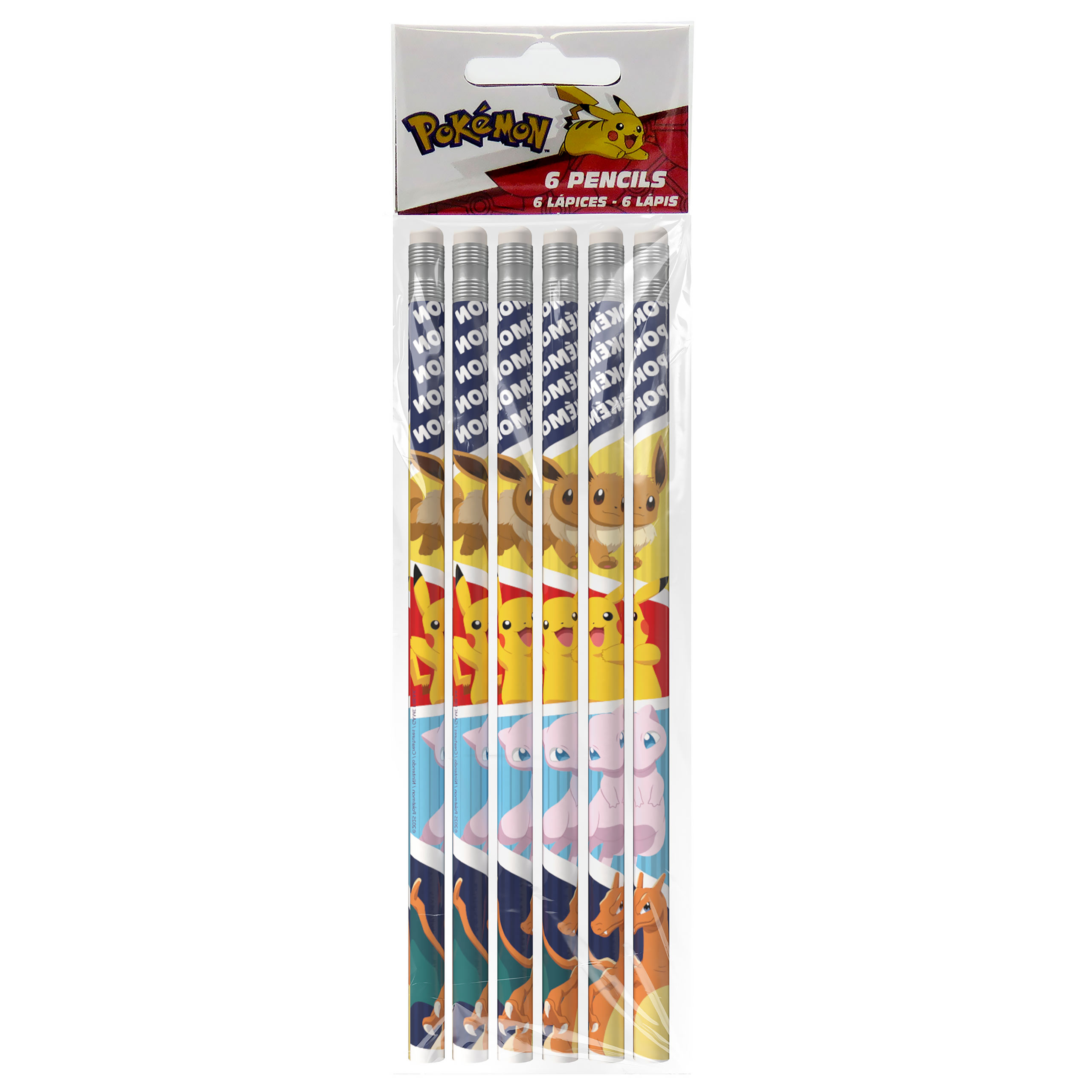 Pokemon - Set van 6 potloden